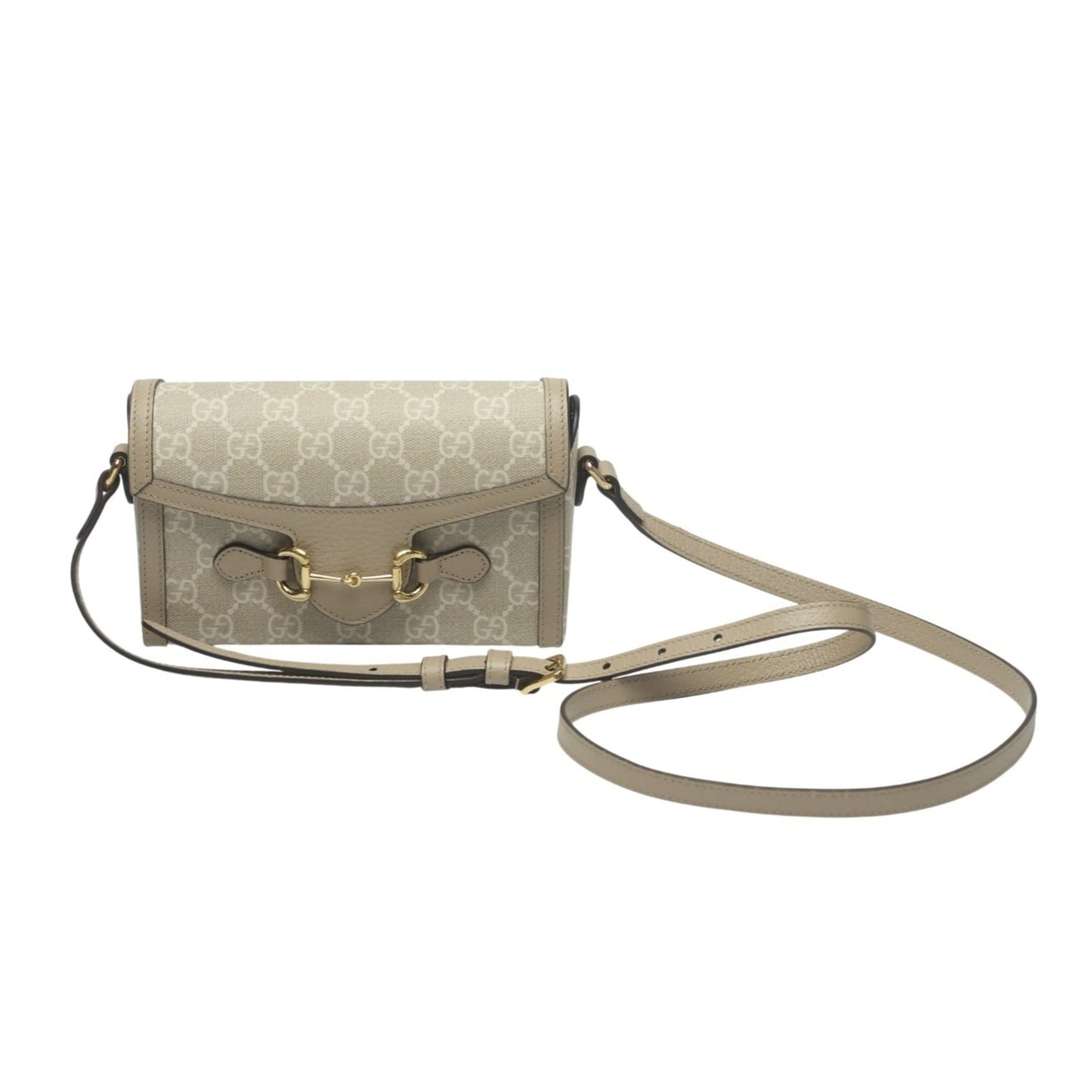 Gucci Beige Pvc Shoulder Bag