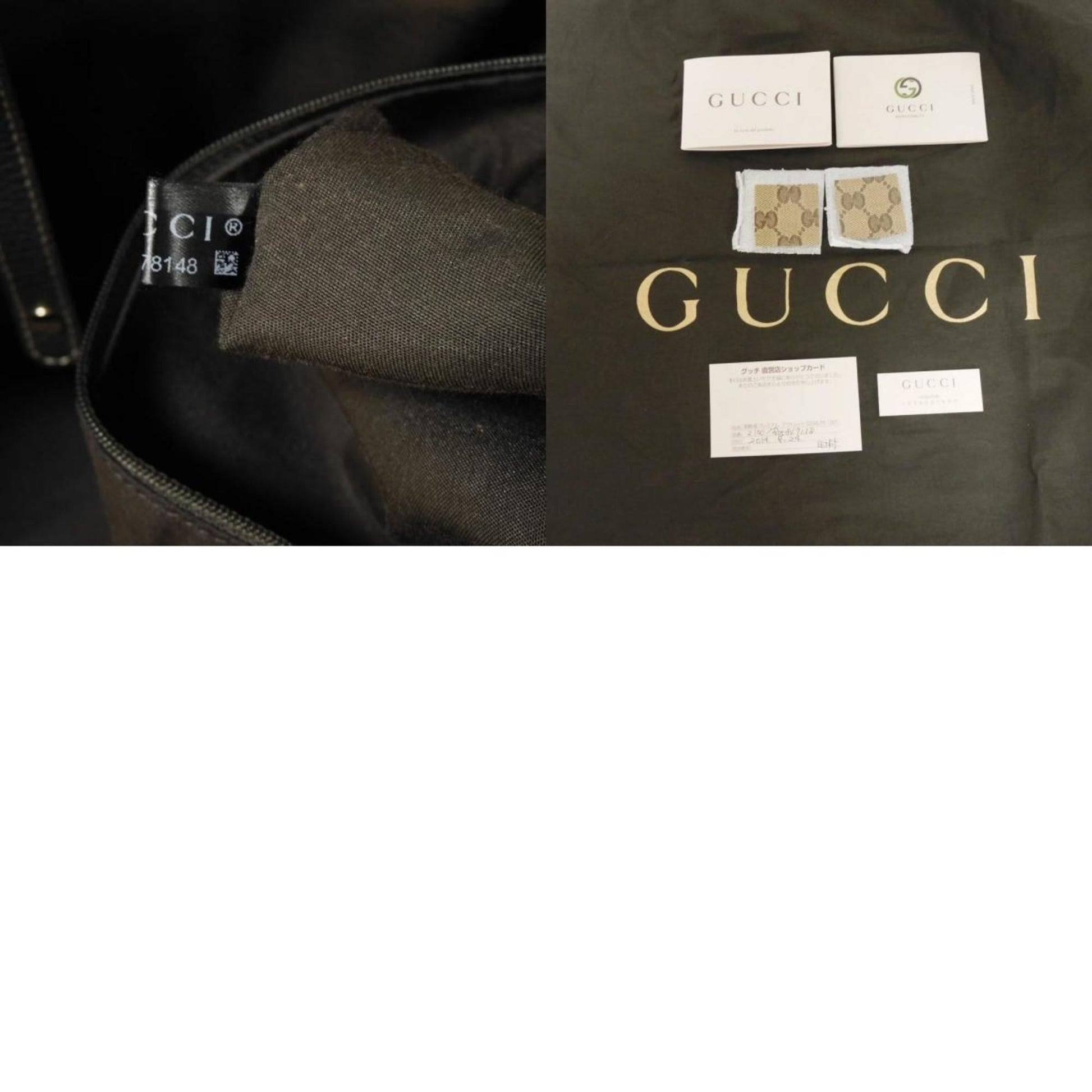 Gucci Beige Brown Gg Crystal Canvas Vinyl Coated Canvas Shoulder Bag Tote Bag