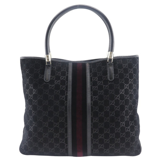Gucci Black Suede Tote Bag