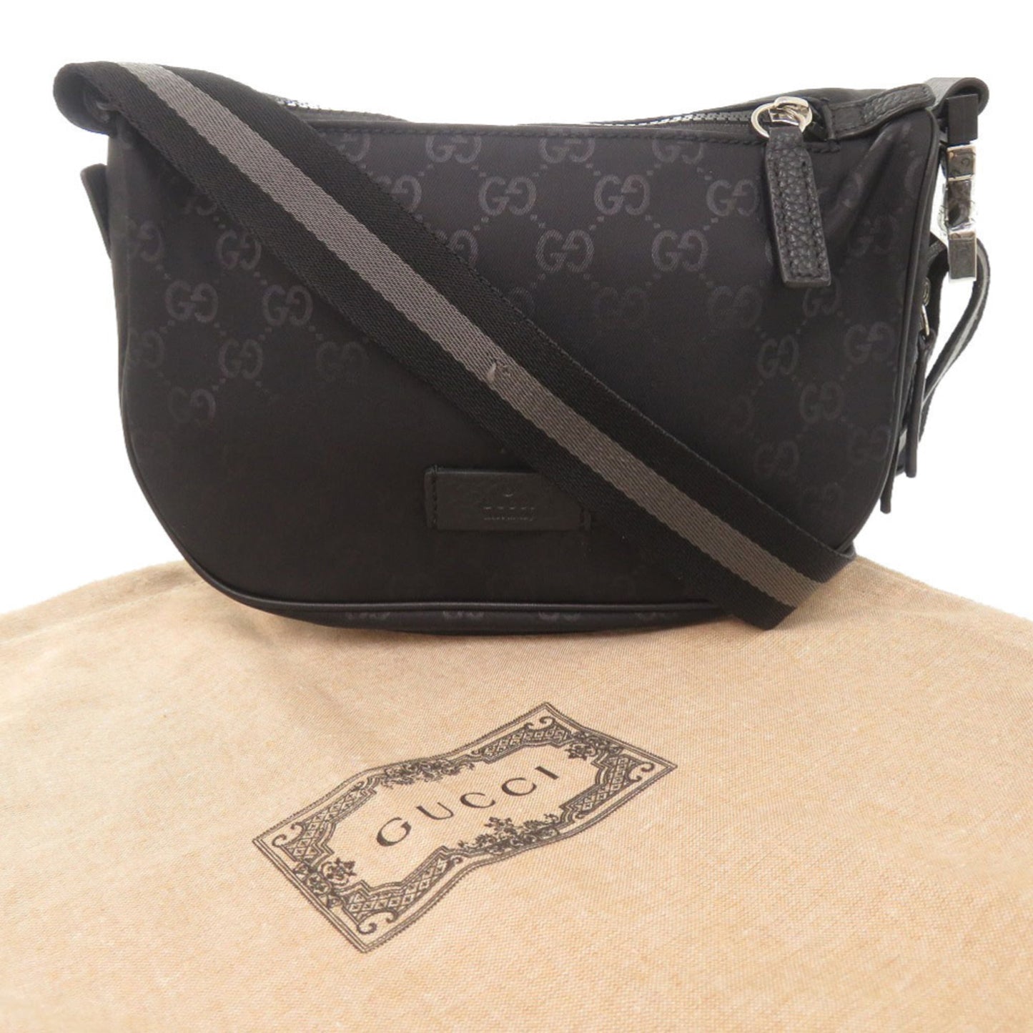 Gucci Black Nylon Shoulder Bag