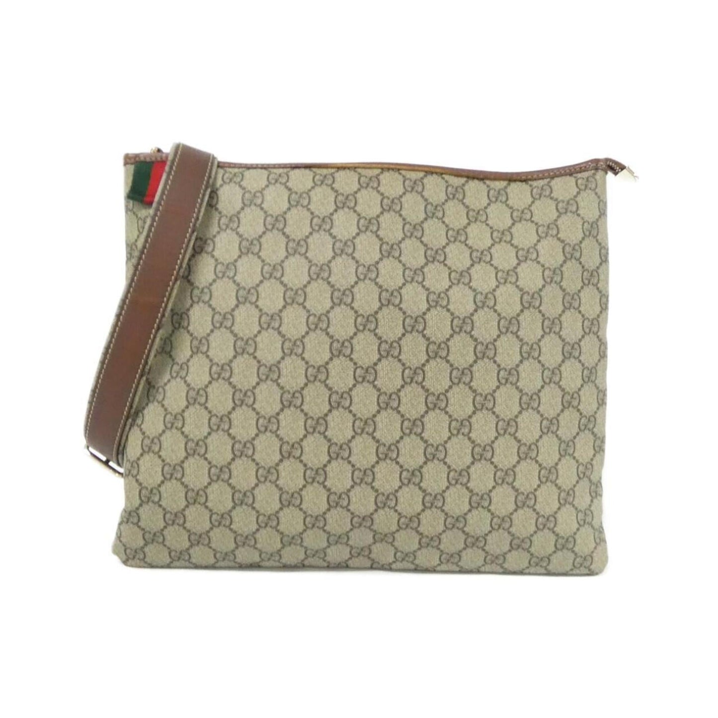 Gucci Beige Brown Gg Plus Shoulder Bag