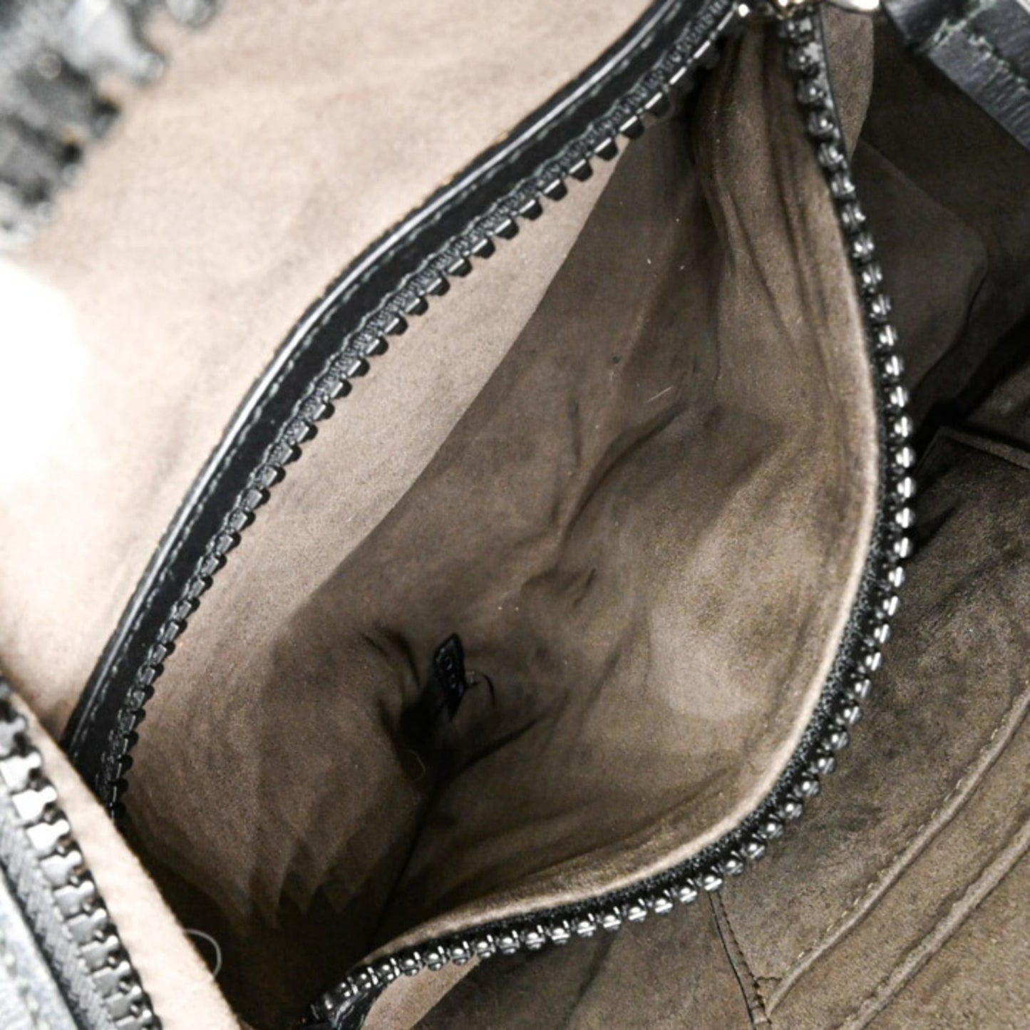 Gucci Beige Black Gg Supreme Leather Backpack