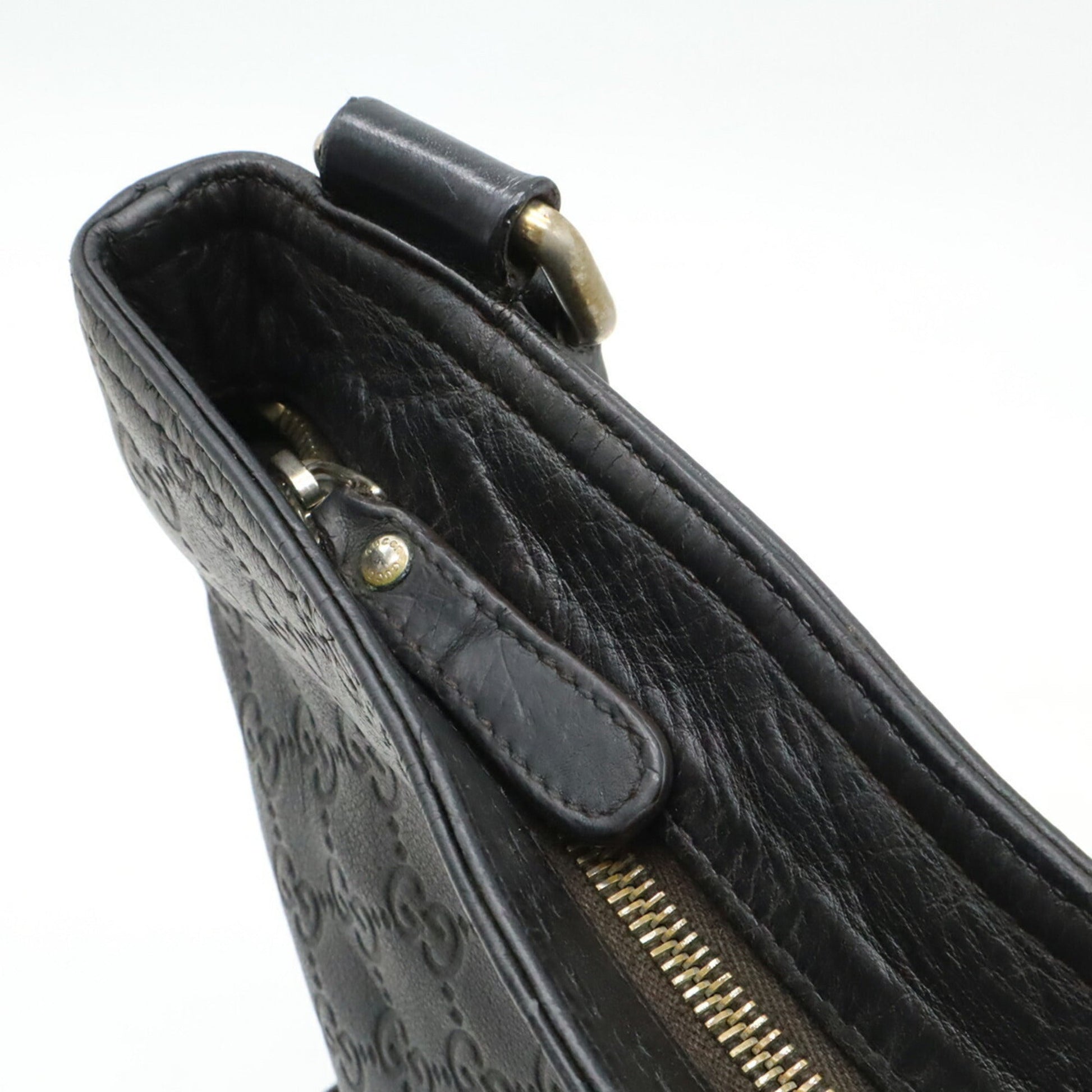 Gucci Black Leather Shoulder Bag