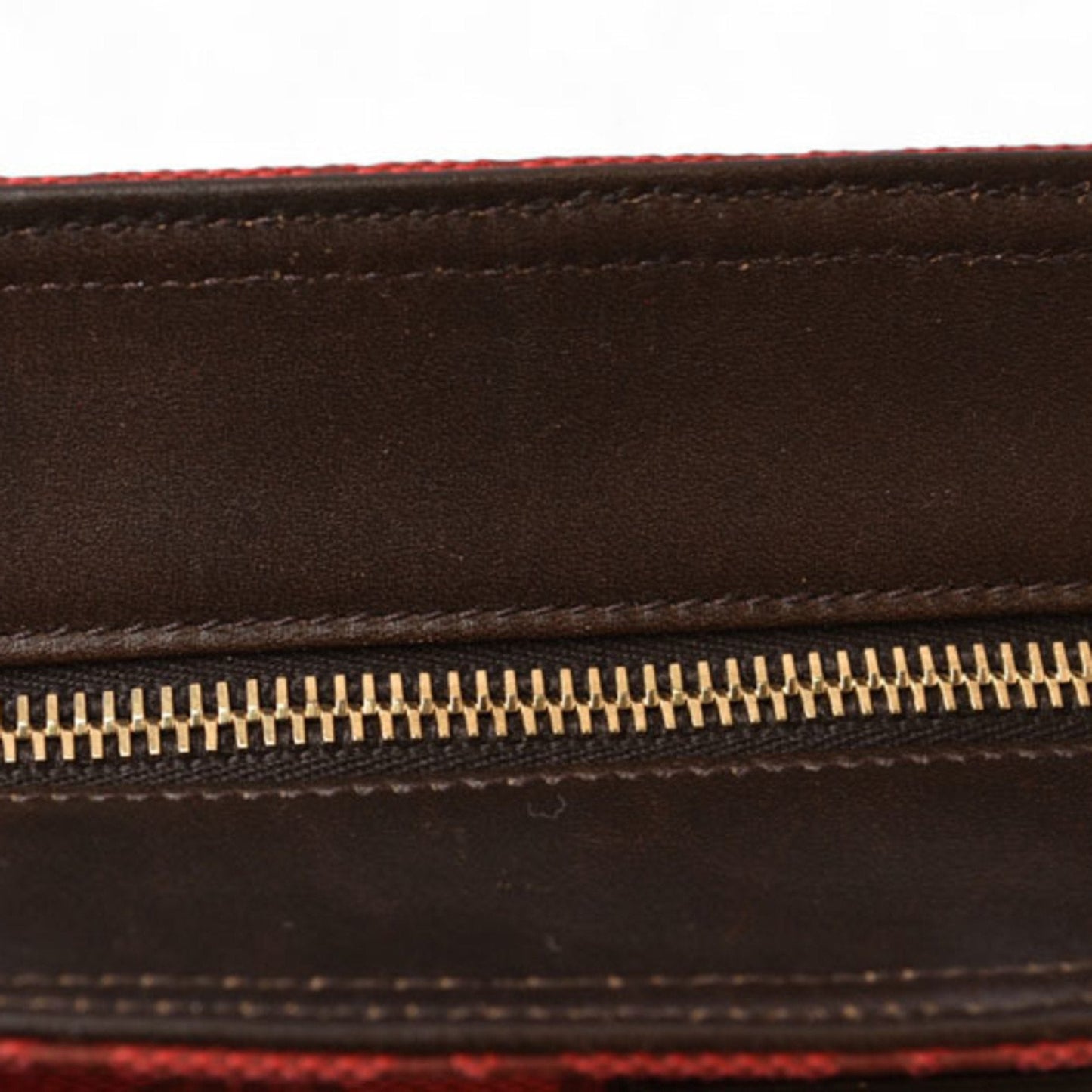 Gucci Dark Red Red Color Coated Canvas Shoulder Bag Tote Bag