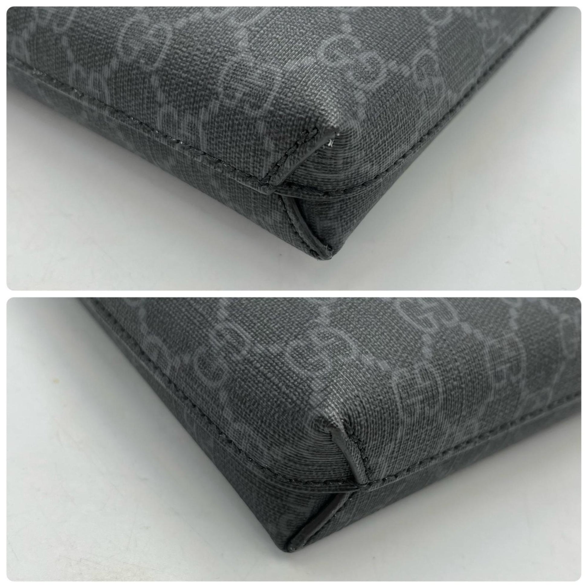 Gucci Black Gg Supreme Messenger Bag Shoulder Bag