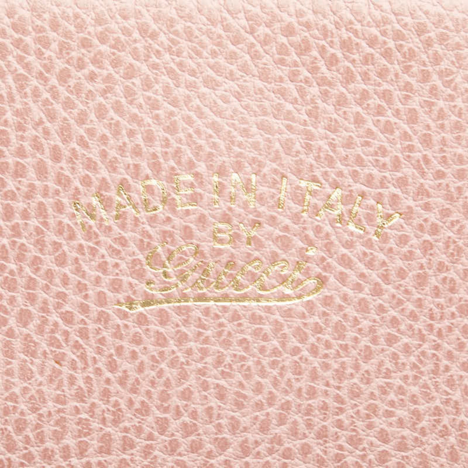 Gucci Pink Leather Shoulder Bag Tote Bag