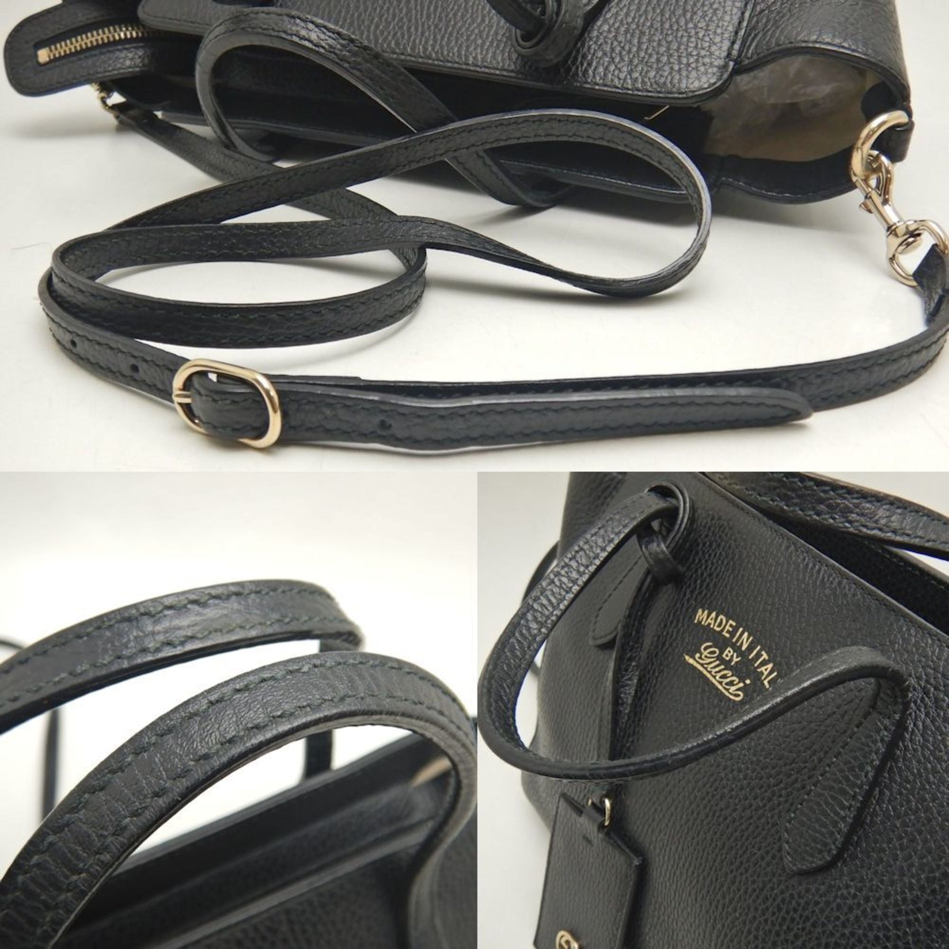 Gucci Black Leather Handbag