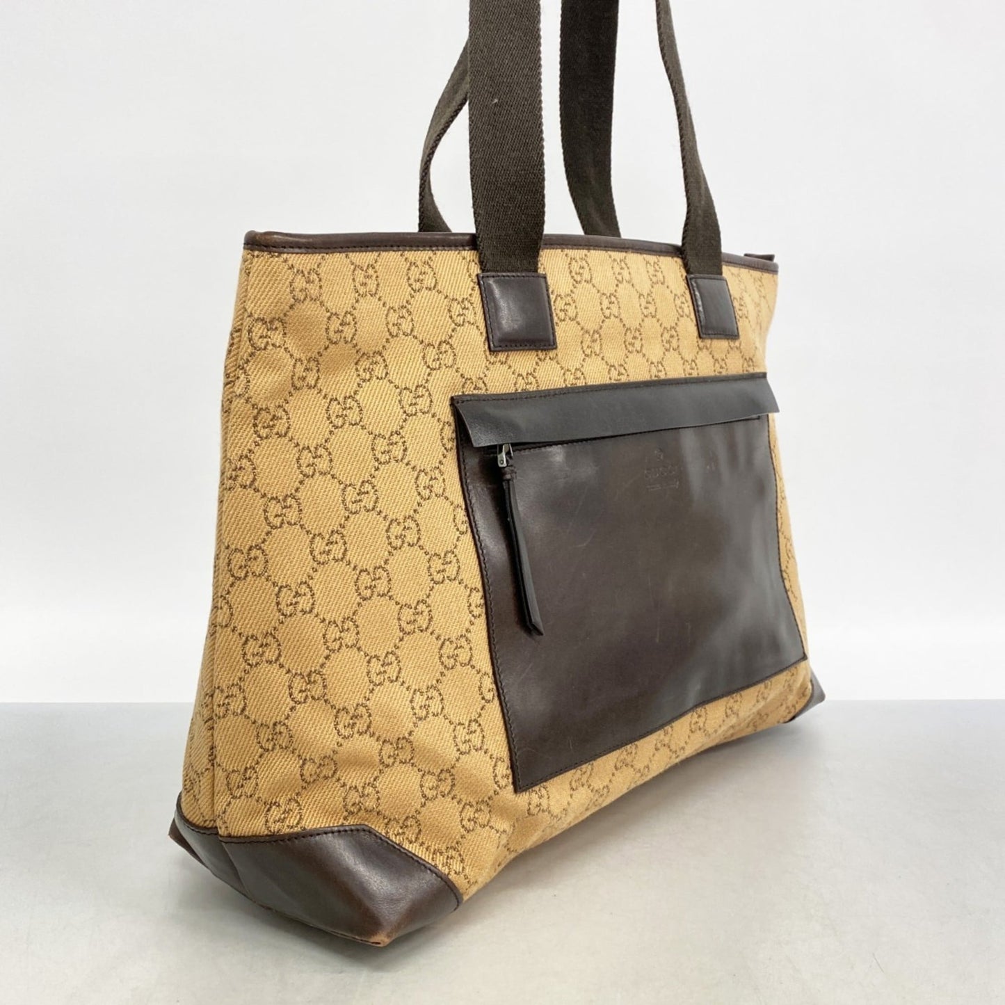 Gucci Brown Denim Tote Bag