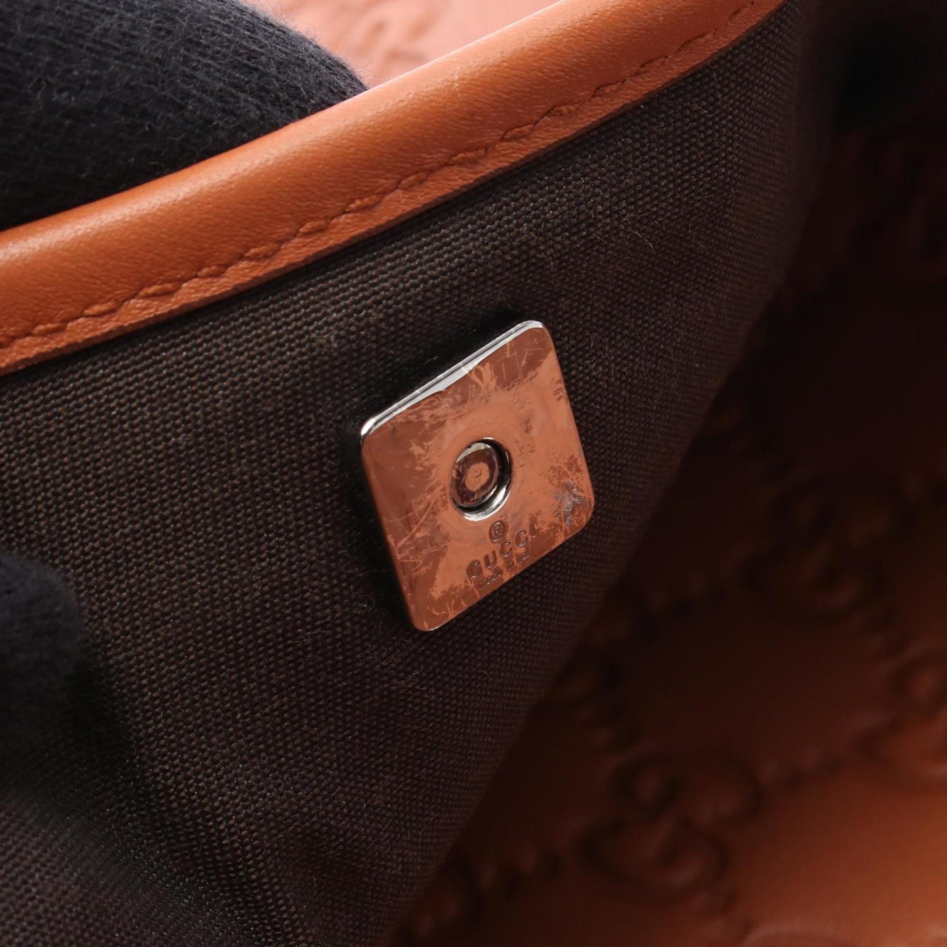 Gucci Brown Leather Shoulder Bag