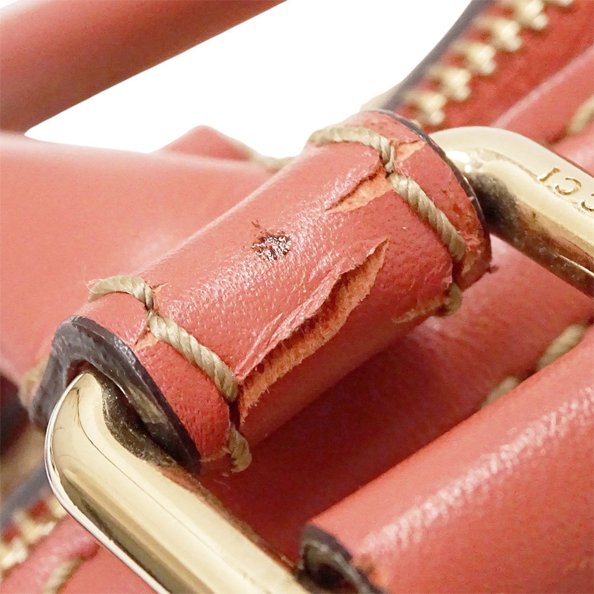 Gucci Beige Pink Canvas Leather Handbag Shoulder Bag
