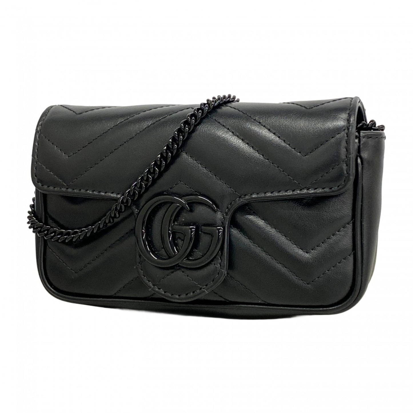 Gucci Black Leather Shoulder Bag