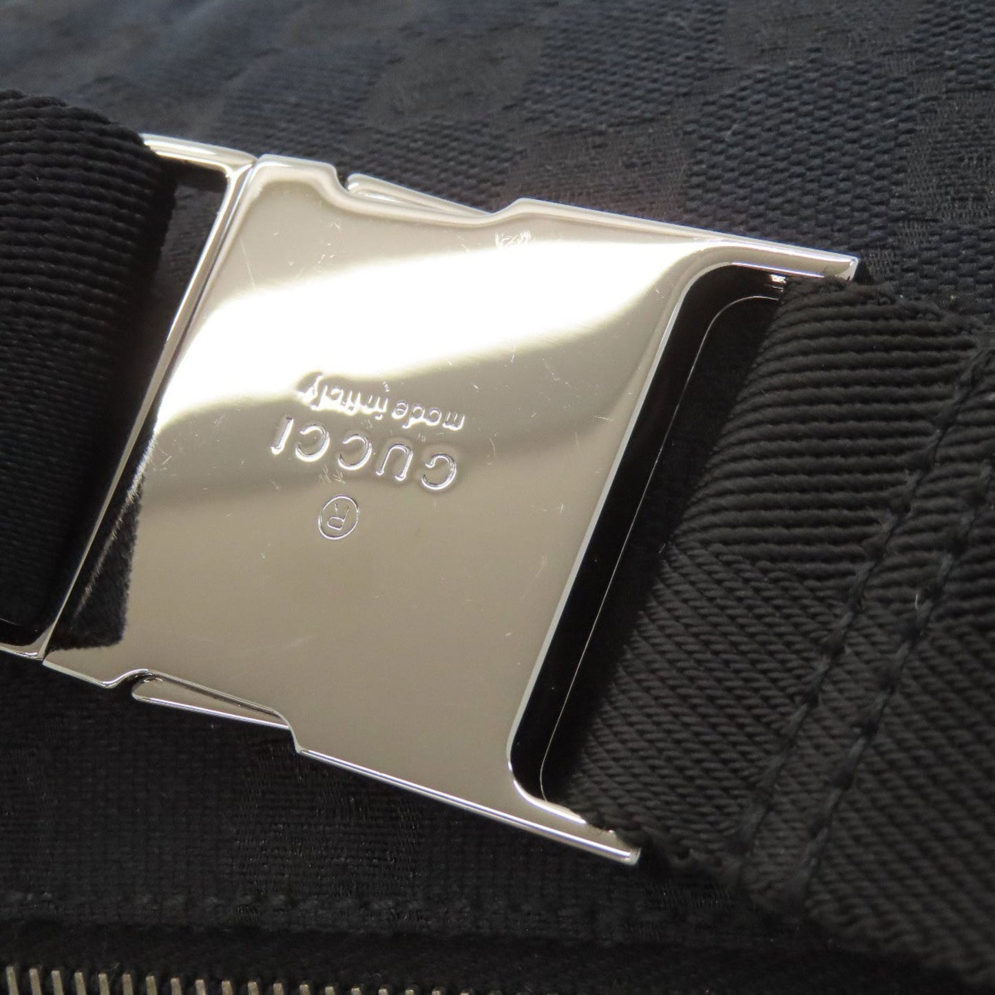 Gucci Black Canvas Fanny Pack Sling Bag