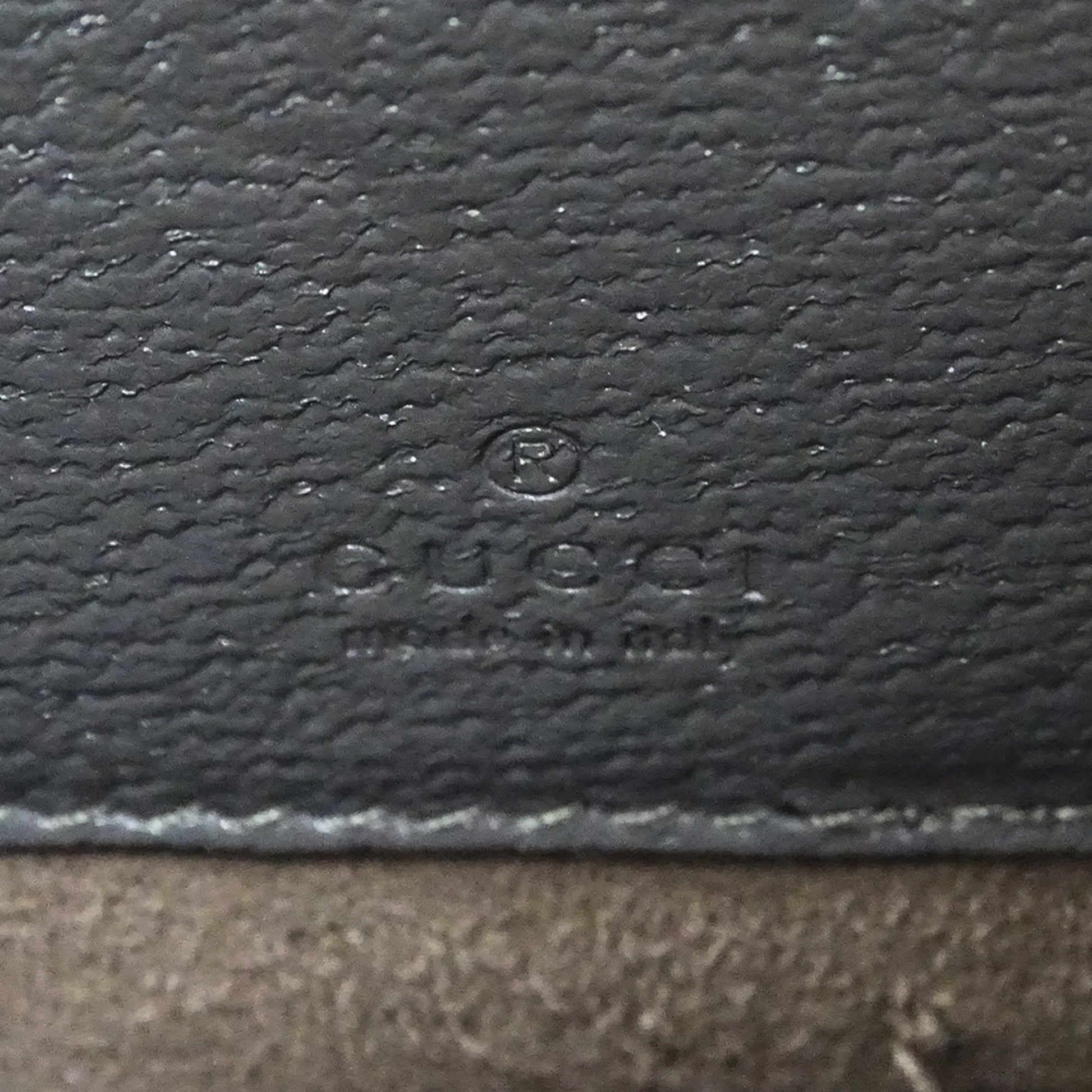 Gucci Black Gray Gg Supreme Canvas Shoulder Bag