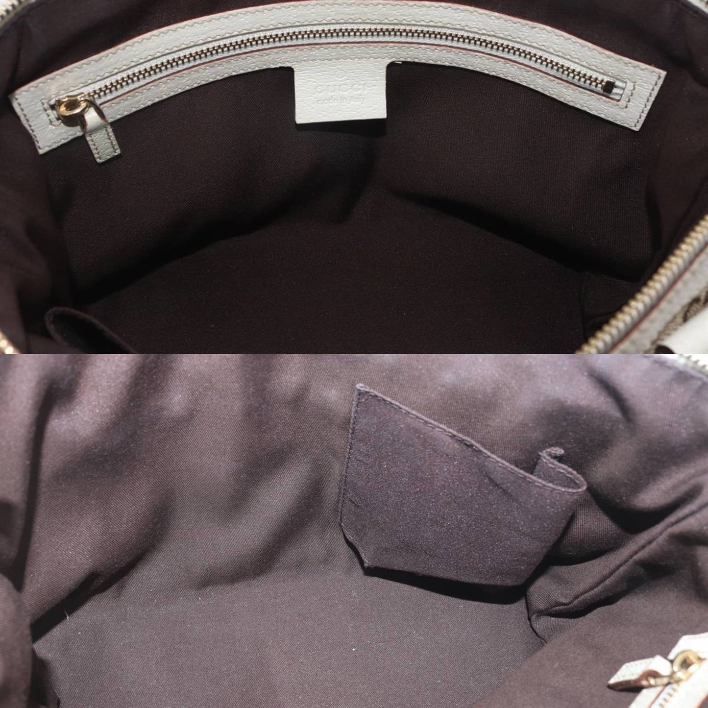 Gucci Gg Canvas Brown White Gg Canvas Handbag