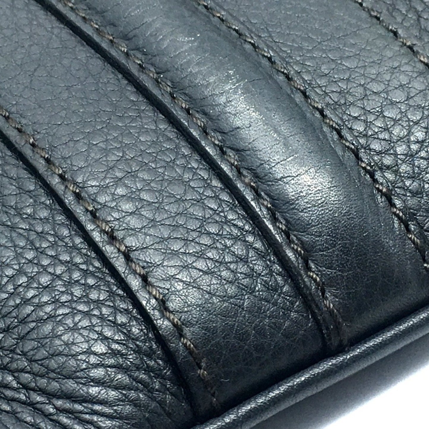 Gucci Dark Gray Leather Shoulder Bag