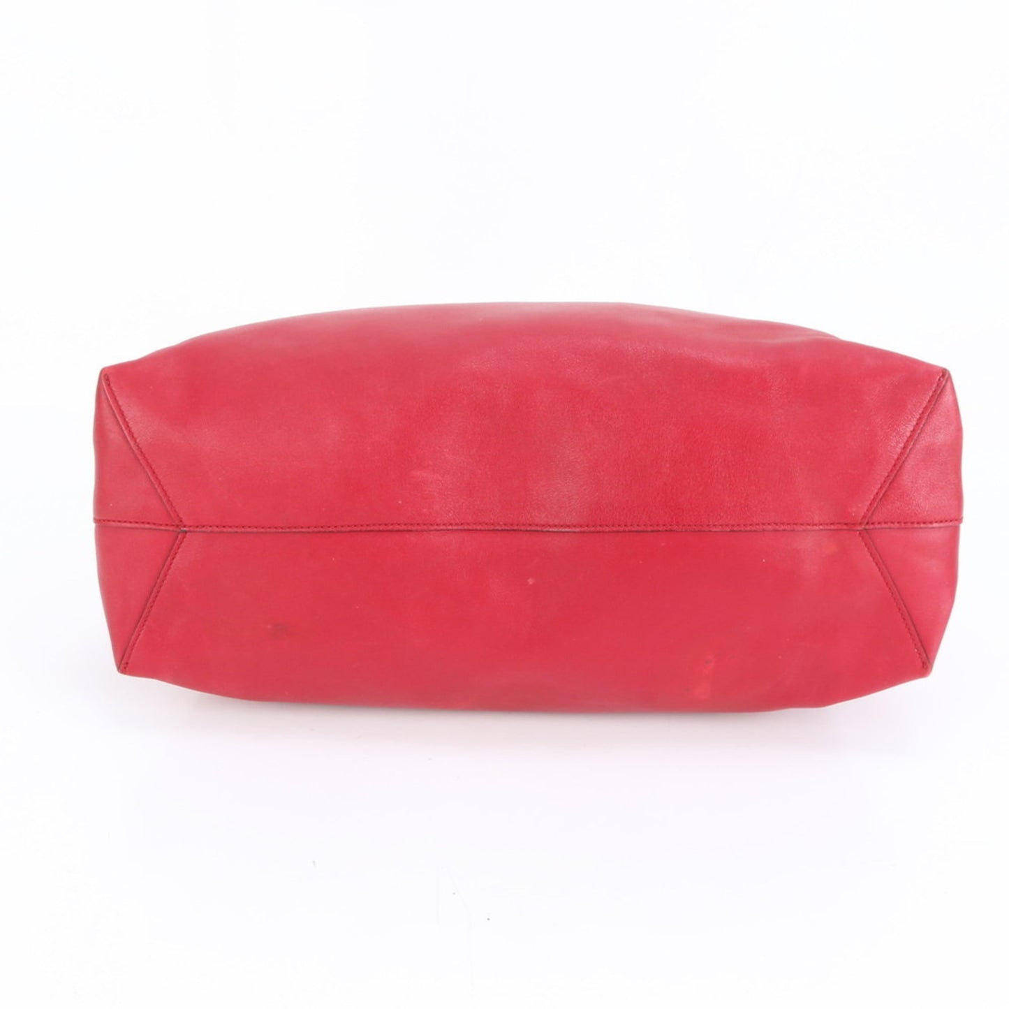 Gucci Red Color Leather Pouch Shoulder Bag