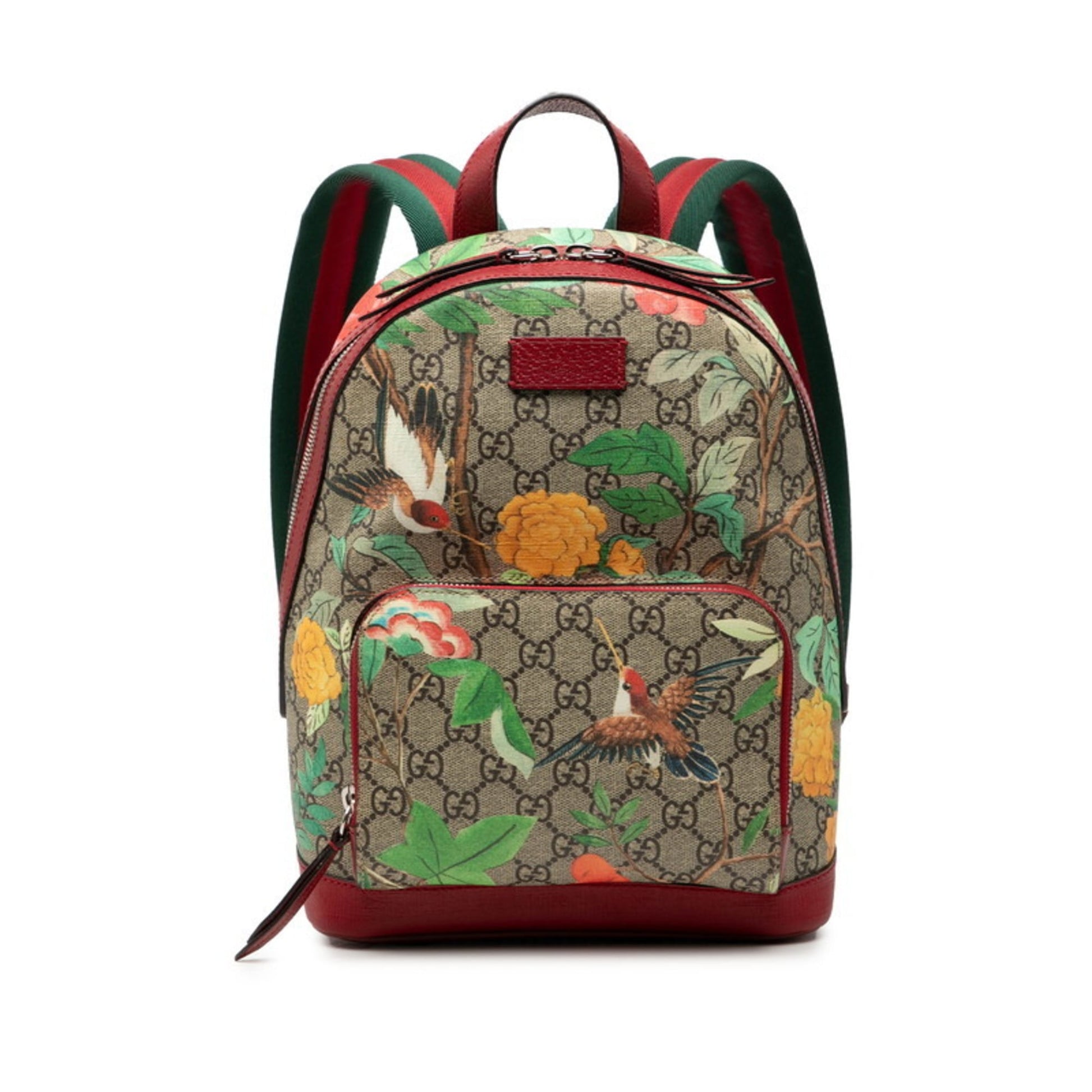 Gucci Beige Multi-Color Pvc Leather Backpack