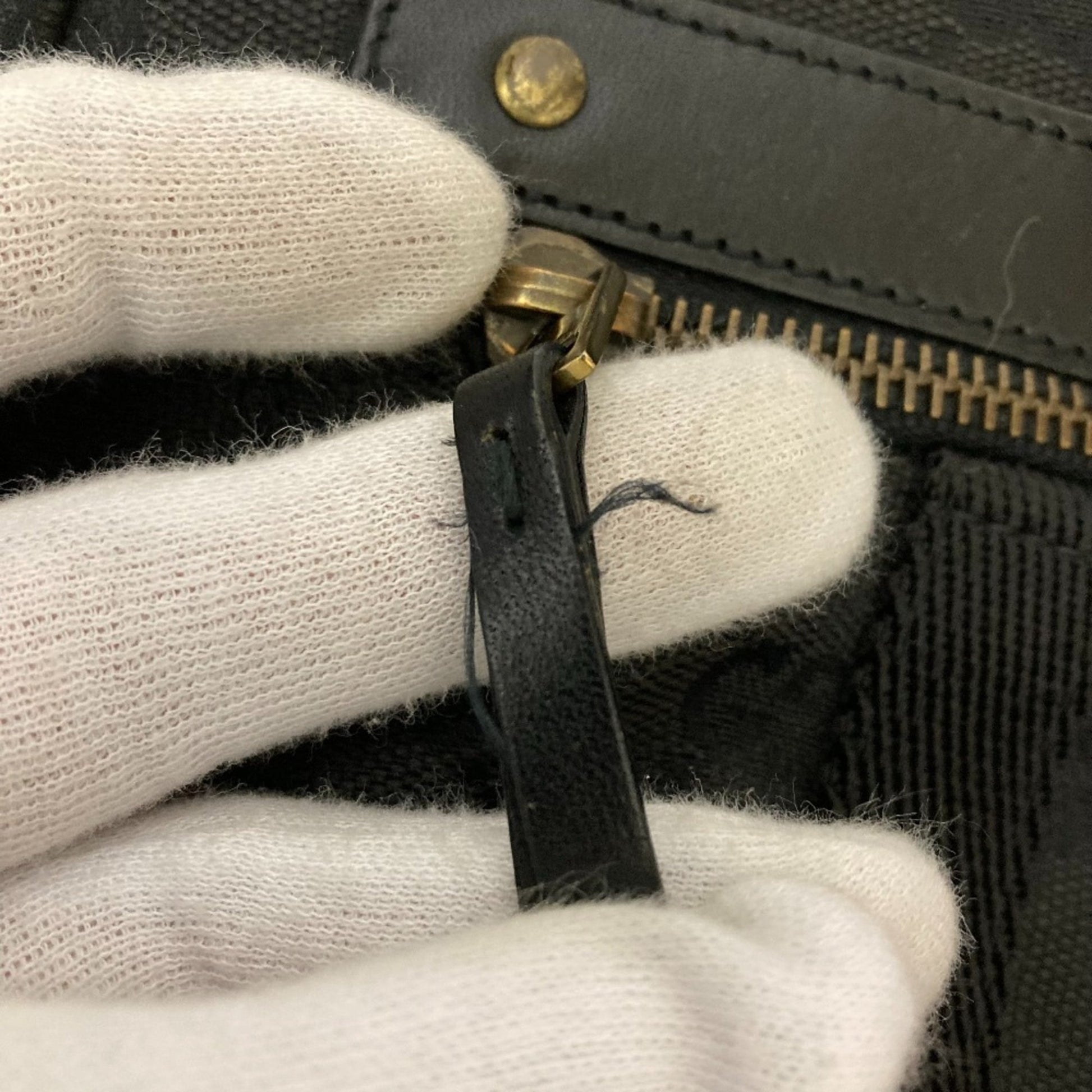 Gucci Black Canvas Shoulder Bag