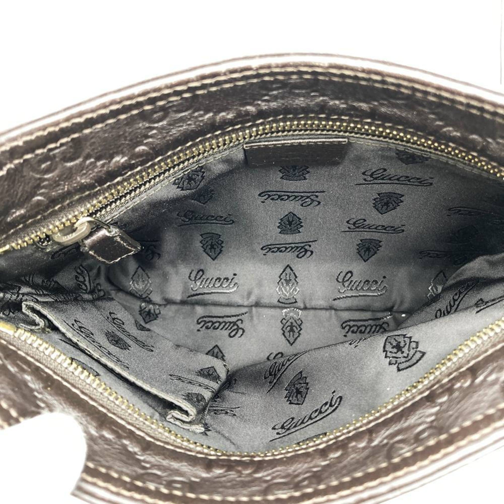 Gucci Brown Leather Shoulder Bag
