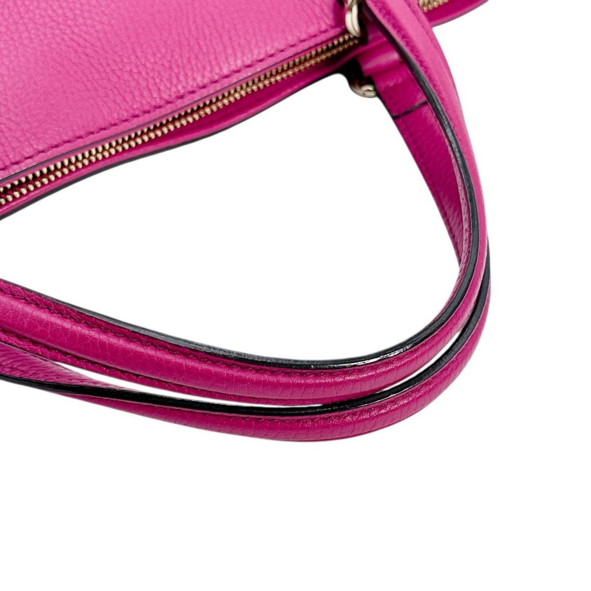 Gucci Pink Leather Handbag