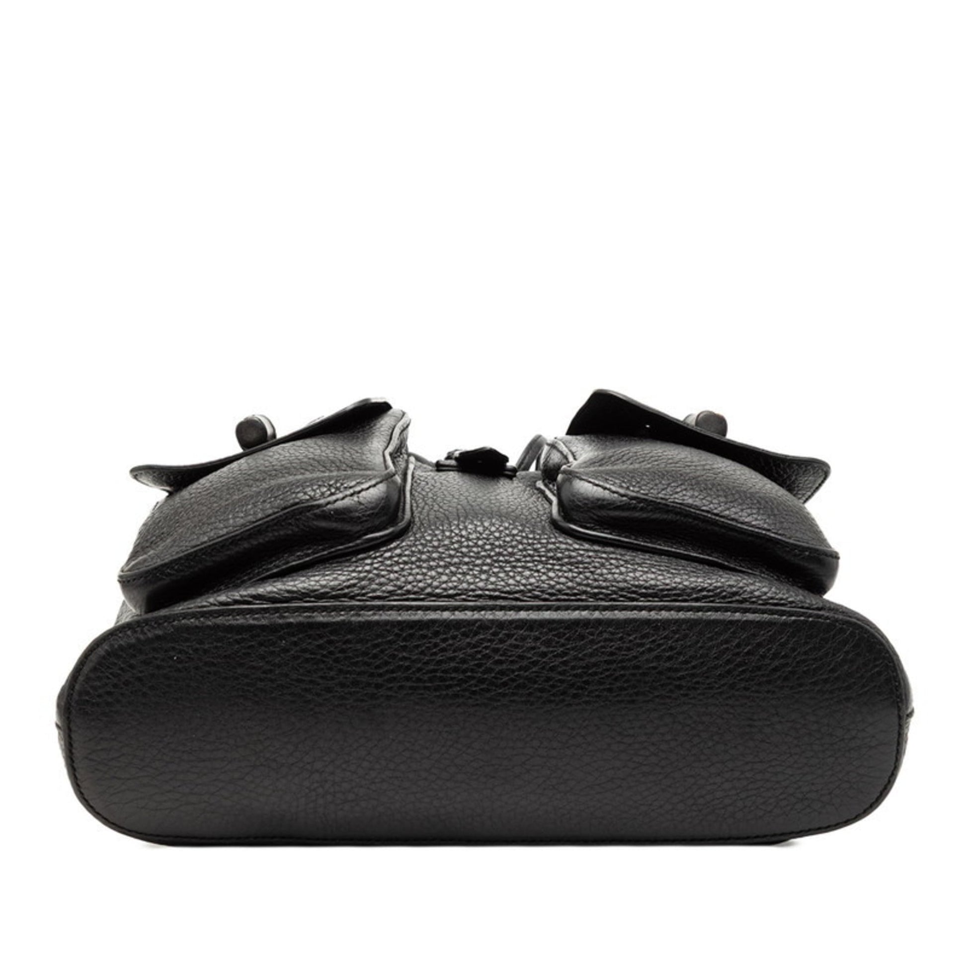 Gucci Black Leather Backpack