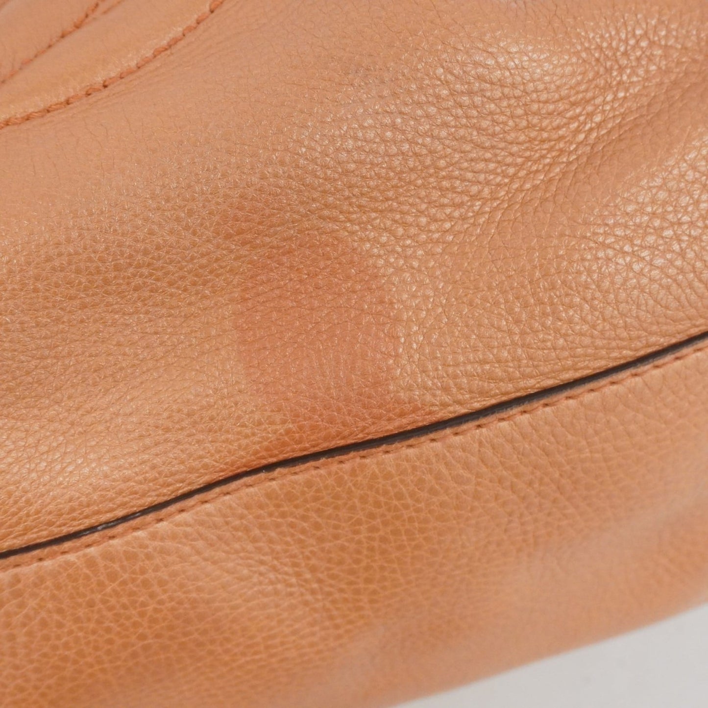 Gucci Orange Leather Tote Bag