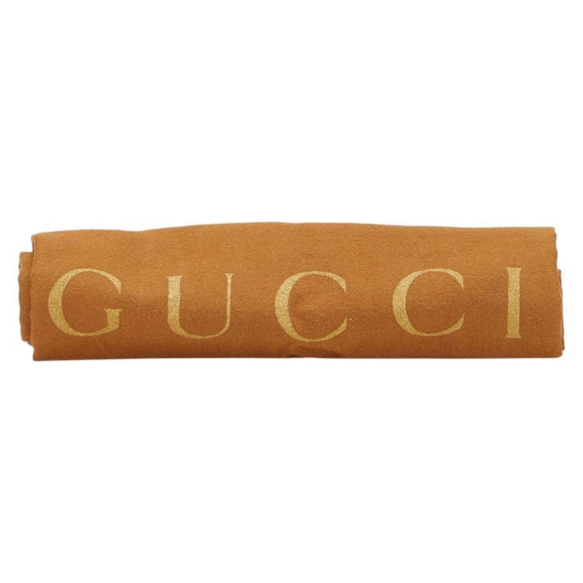 Gucci Brown Orange Leather Shoulder Bag