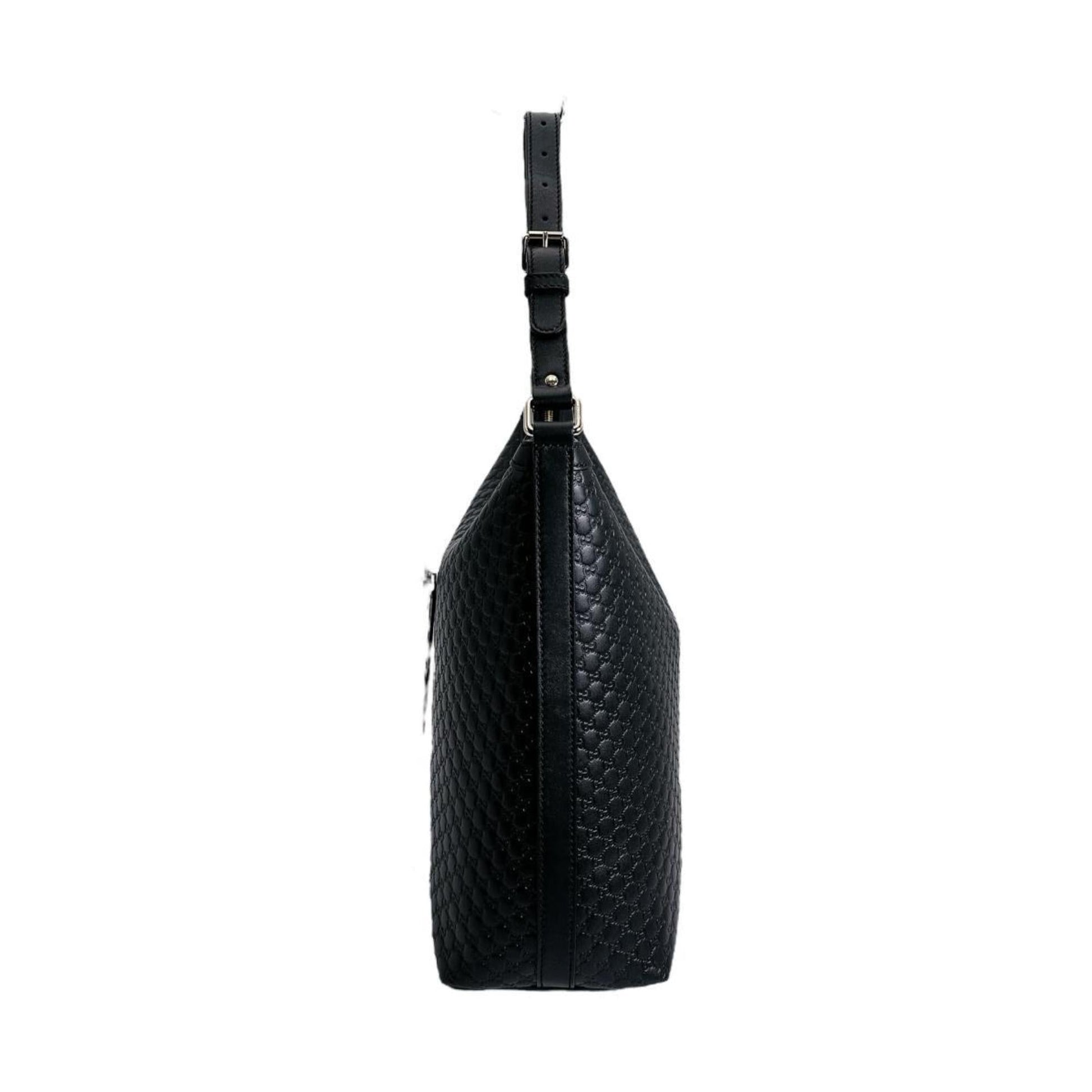 Gucci Black Leather Shoulder Bag