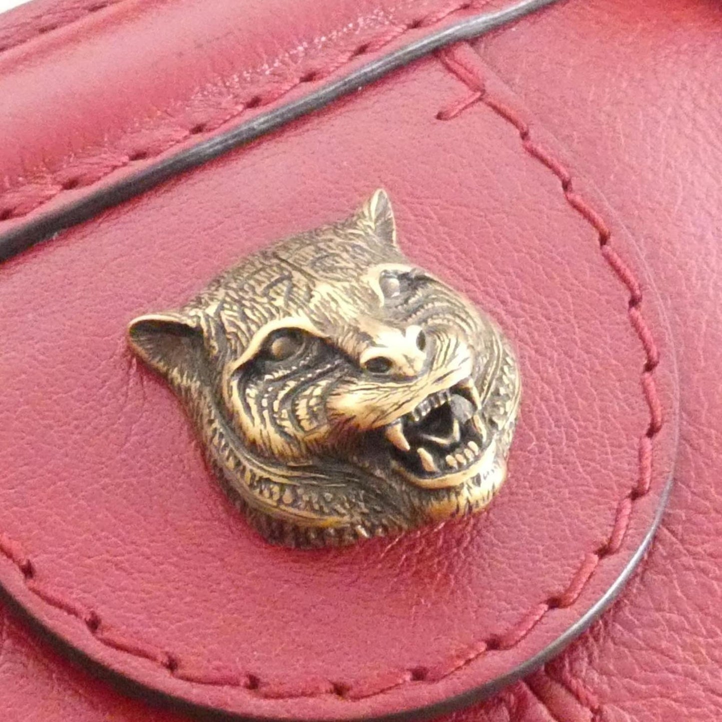 Gucci Red Color Leather Handbag