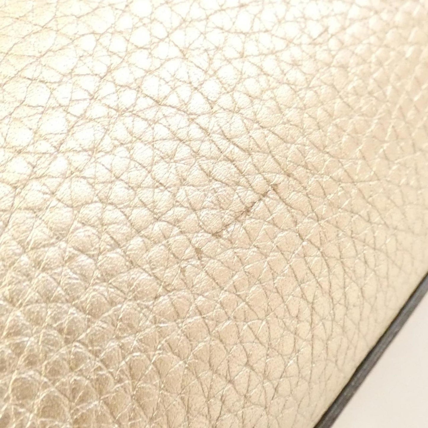 Gucci Champagne Leather Handbag