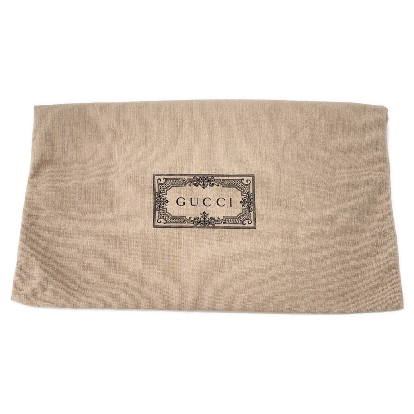 Gucci Beige Black Leather Handbag