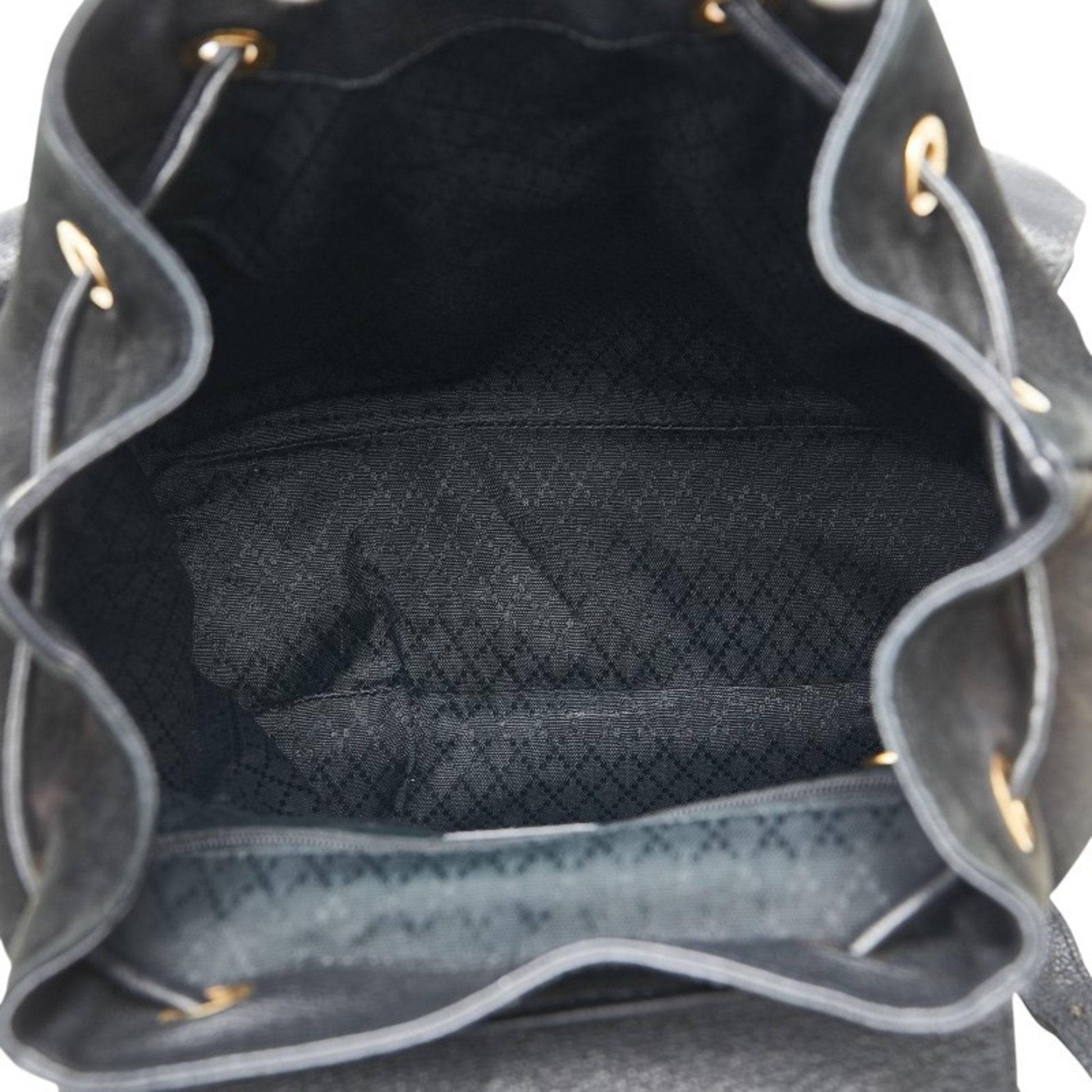 Gucci Black Suede Leather Backpack