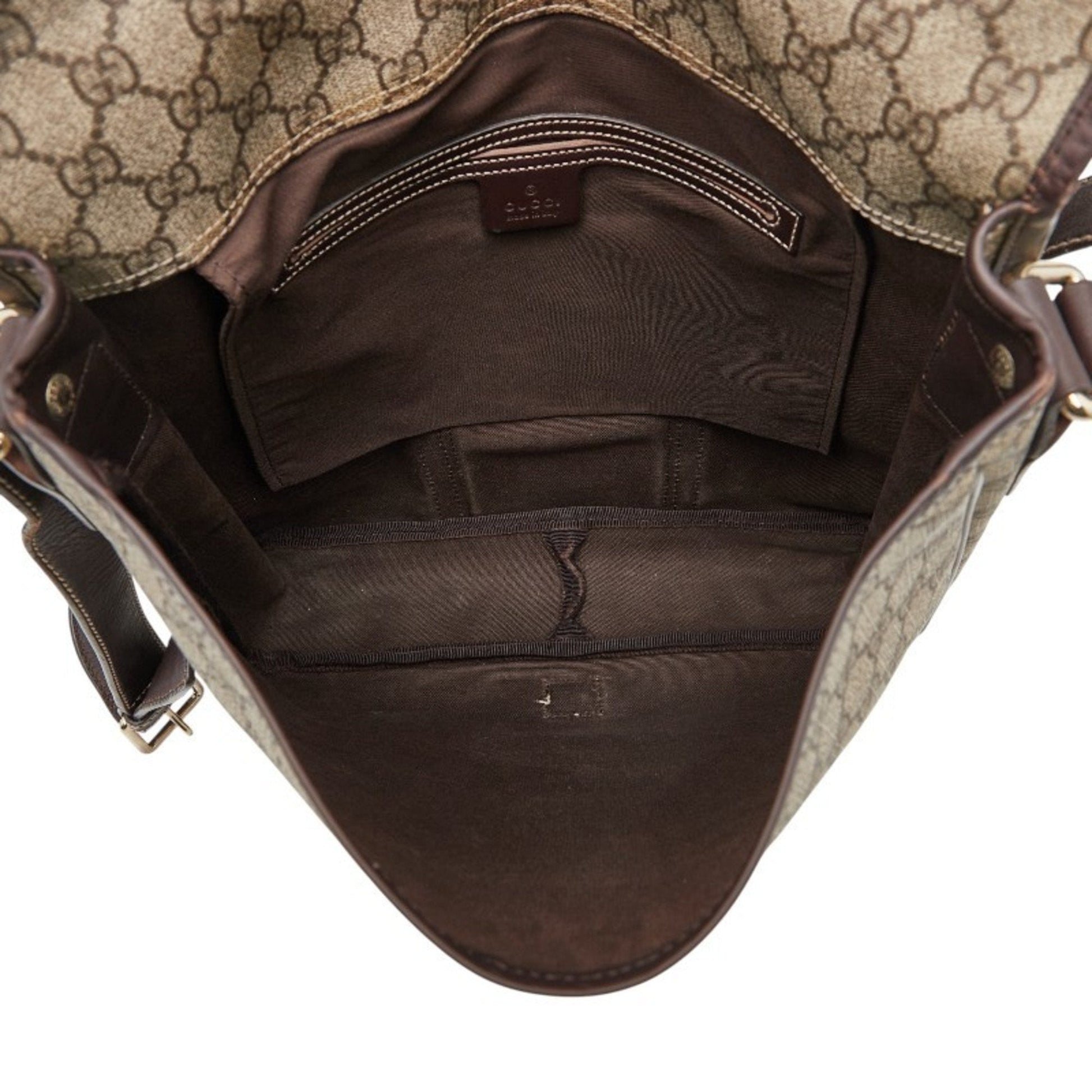 Gucci Beige Multi-Color Pvc Leather Shoulder Bag