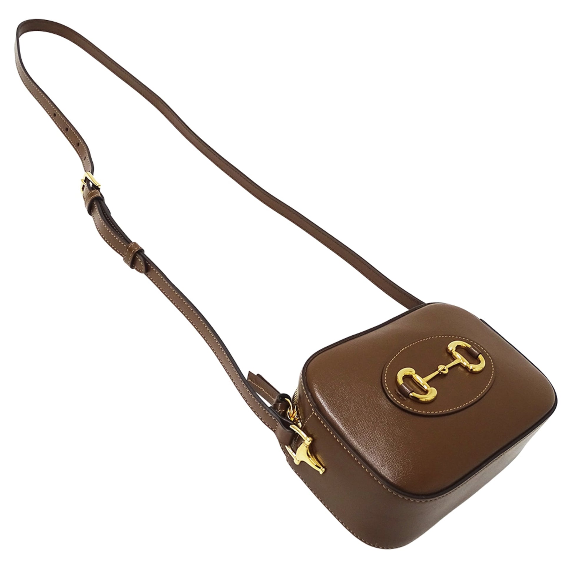 Gucci Brown Leather Shoulder Bag