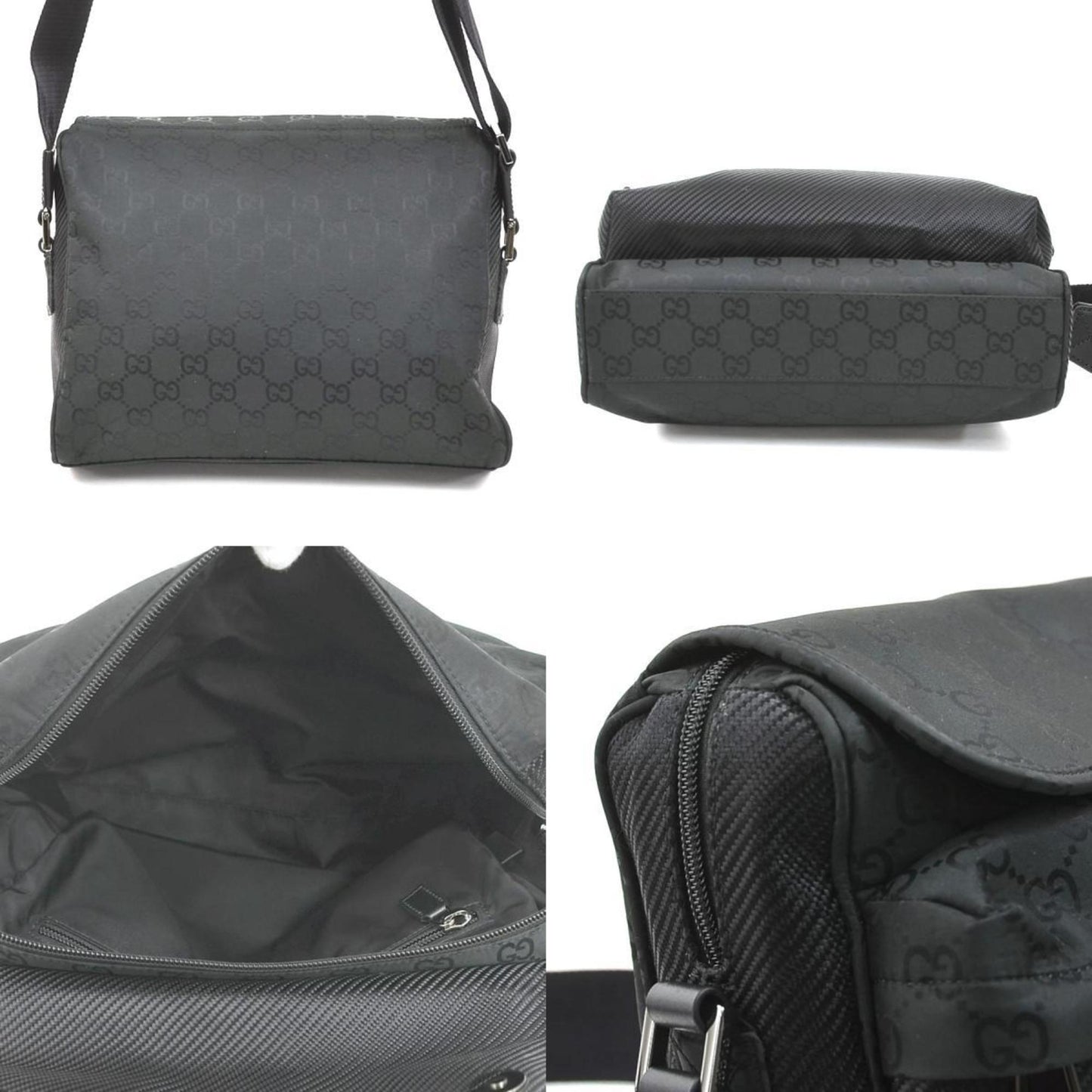 Gucci Black Nylon Shoulder Bag