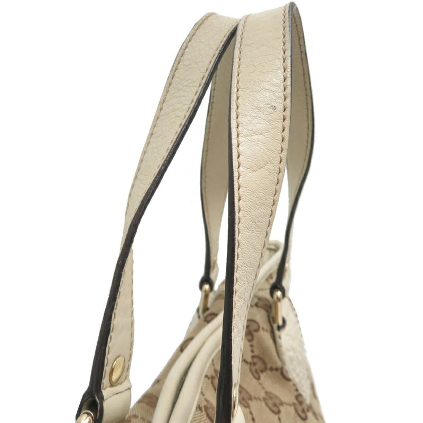 Gucci Beige White Gg Canvas Tote Bag