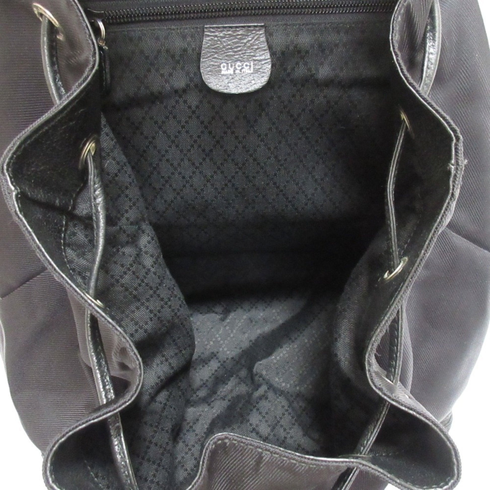 Gucci Black Nylon Backpack
