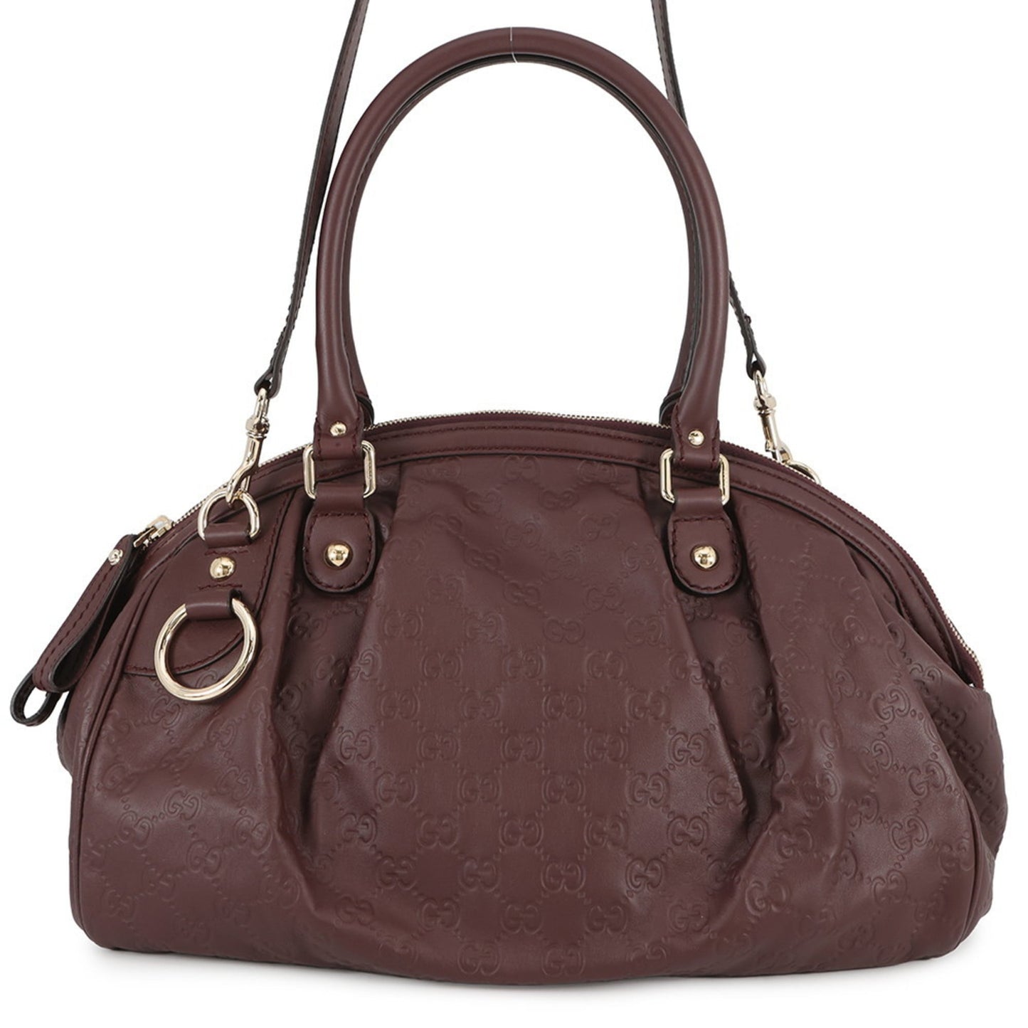 Gucci Sukey Bordeaux Leather Shoulder Bag Tote Bag