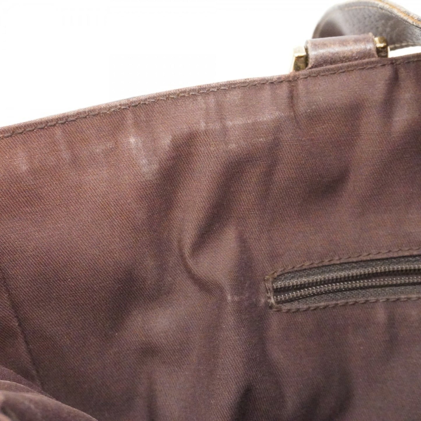Gucci Brown Canvas Handbag