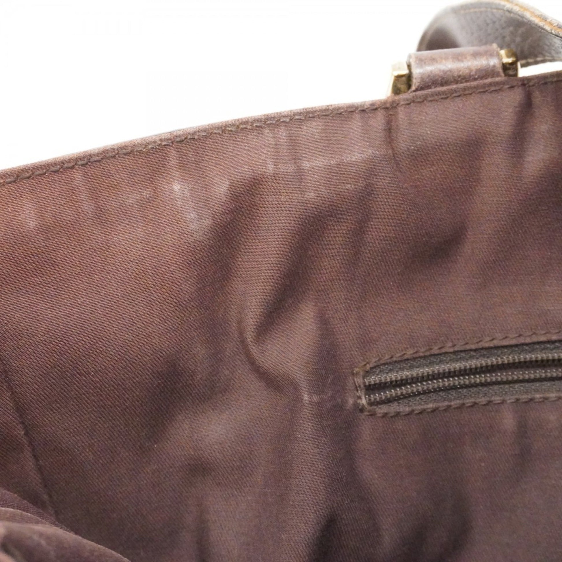Gucci Brown Canvas Handbag