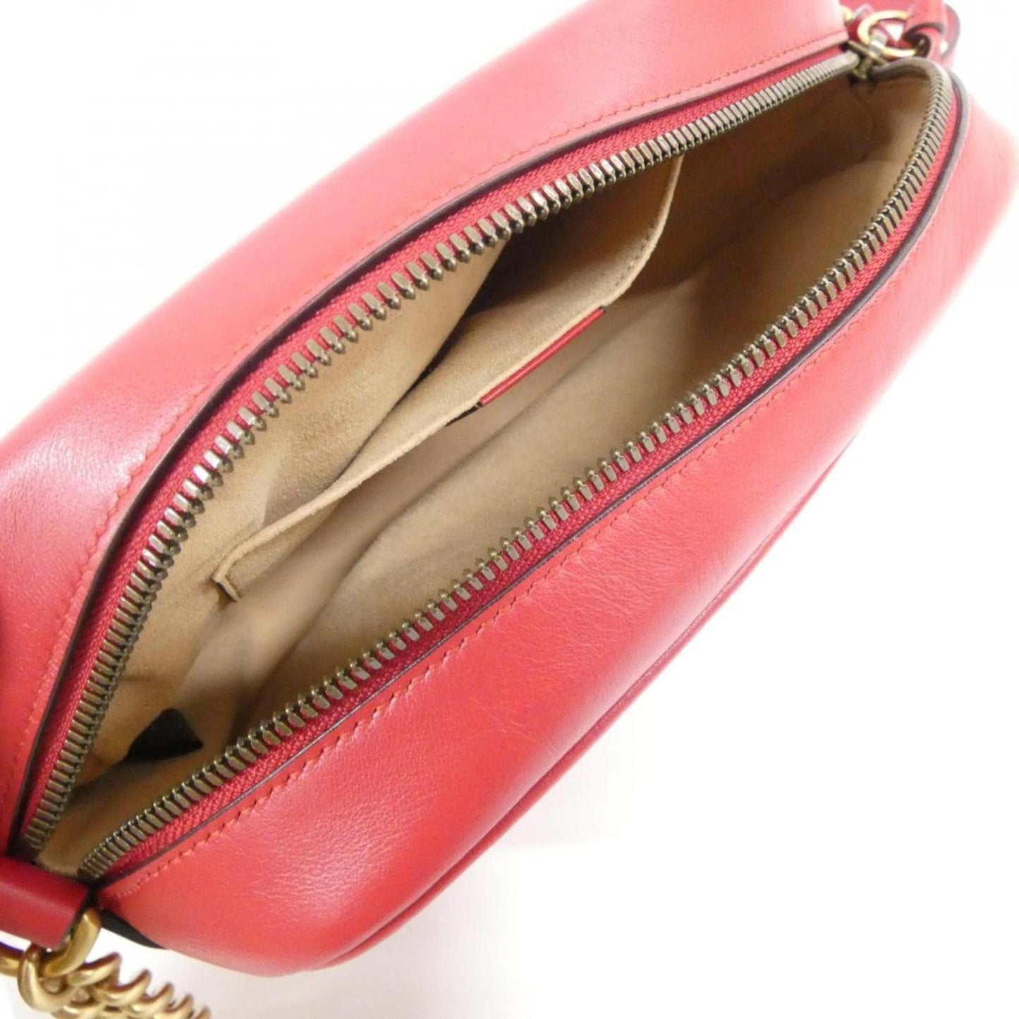 Gucci Red Color Leather Shoulder Bag