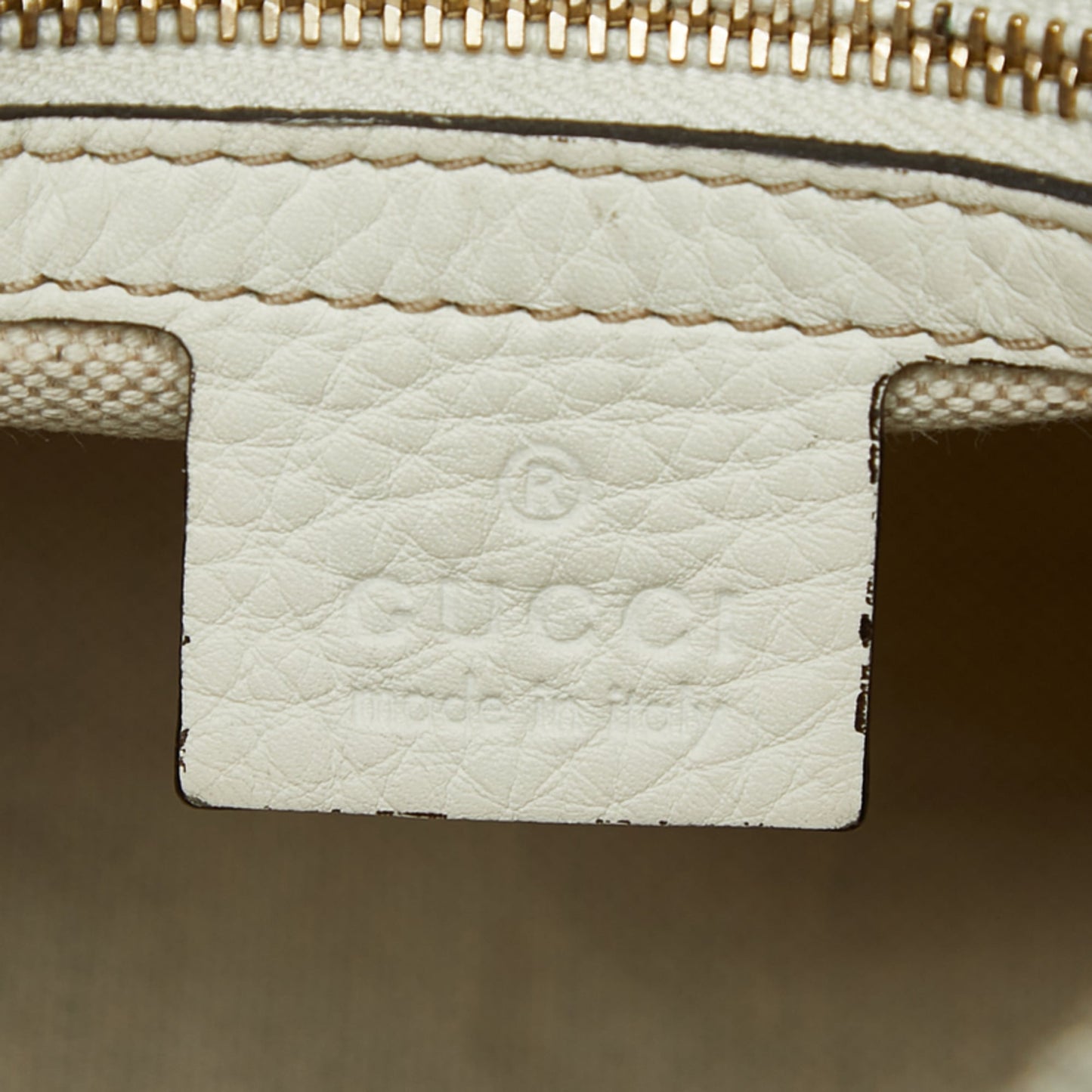 Gucci Beige Red Color Canvas Leather Boston Bag Shoulder Bag