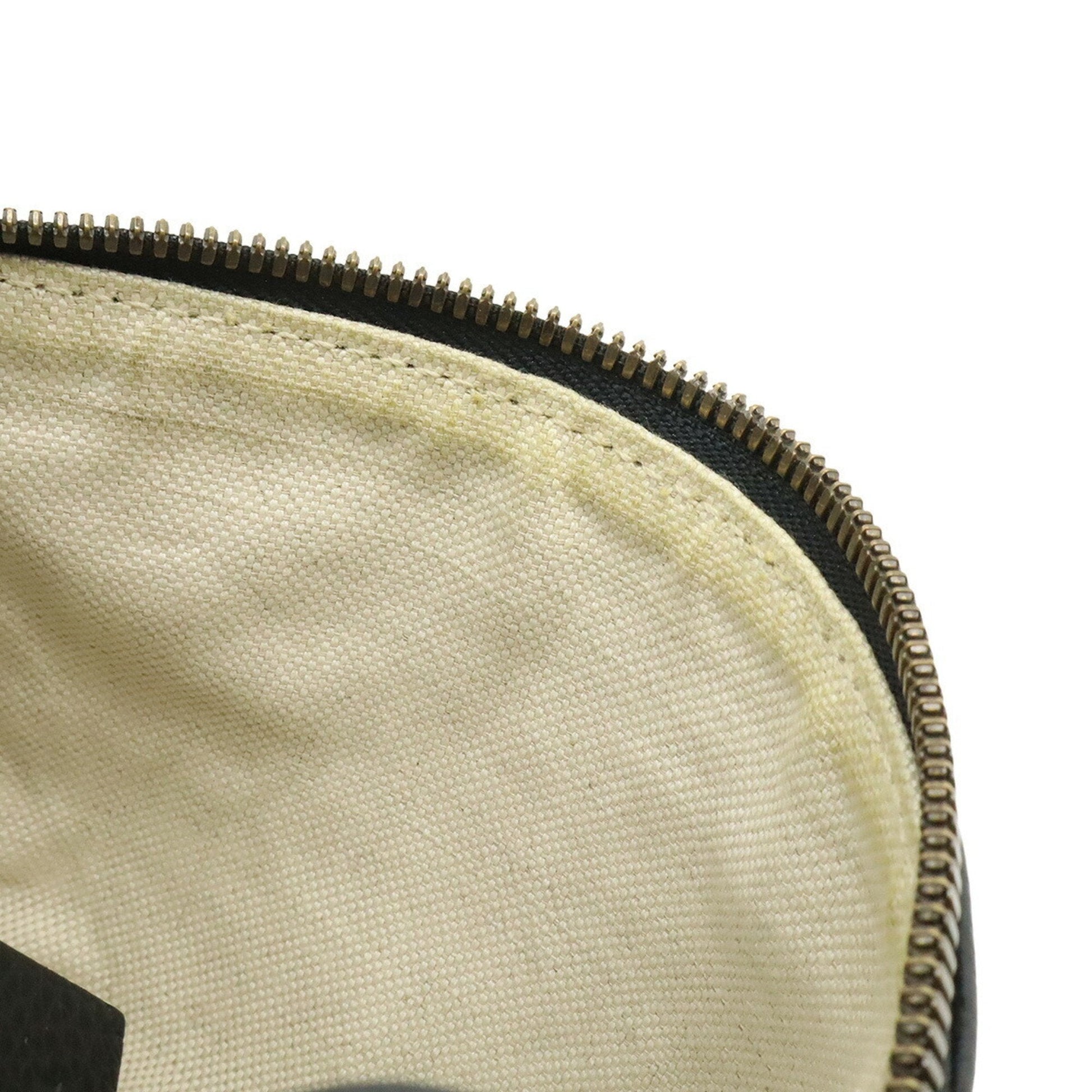 Gucci Black Green Red Color Leather Fanny Pack