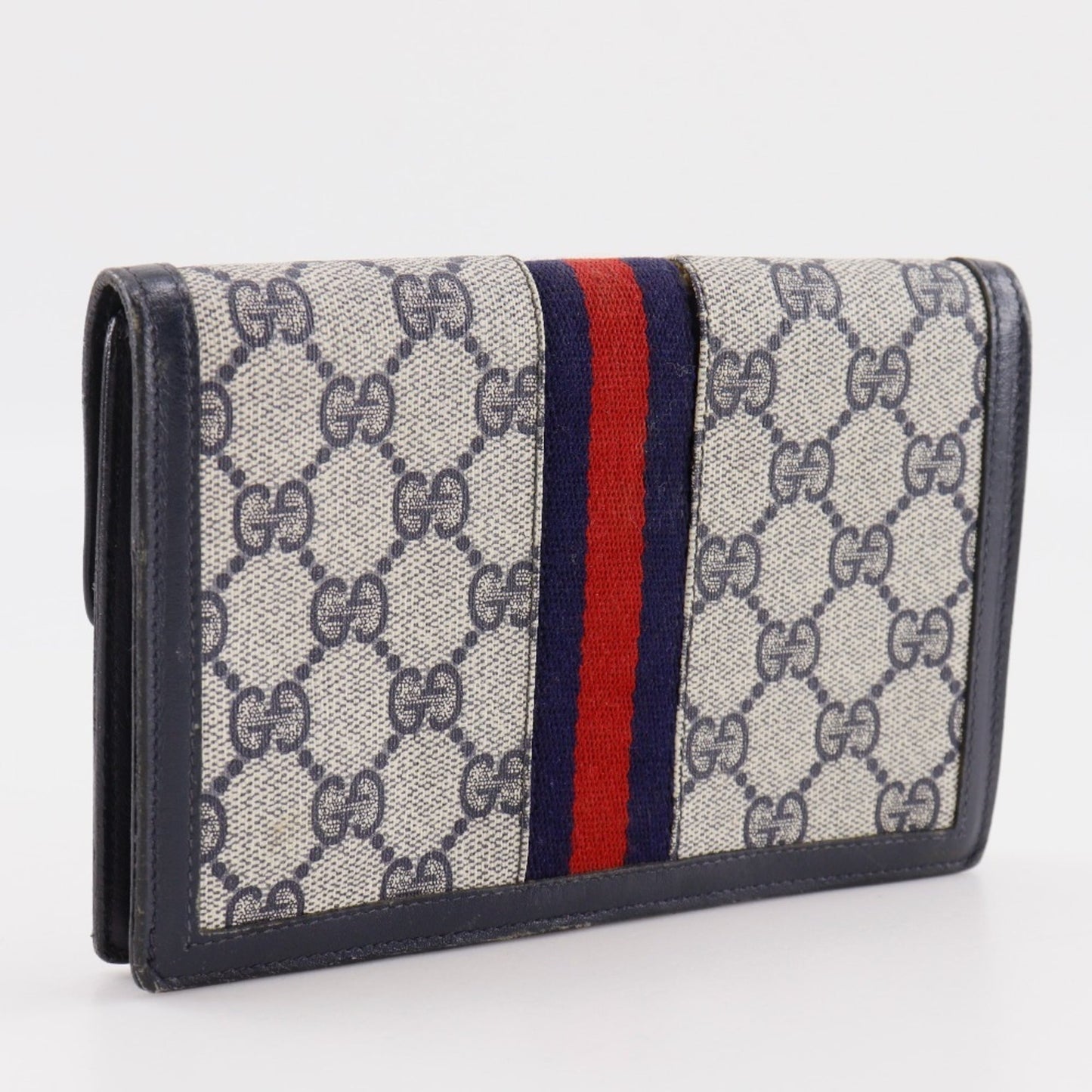 Gucci Navy Gg Supreme Pouch