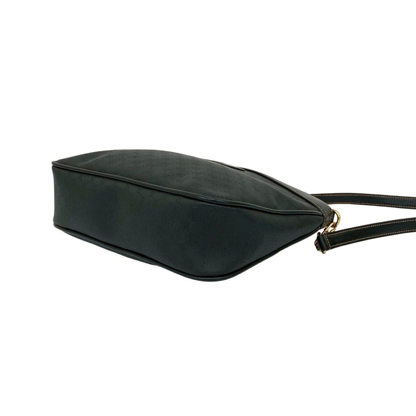 Gucci Black Leather Pvc Pochette Shoulder Bag