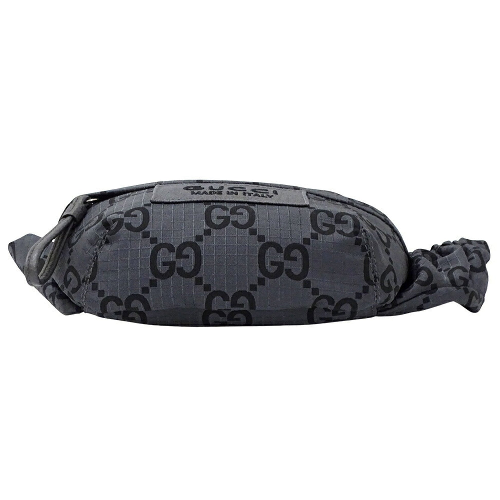 Gucci Black Gray Polyester Sling Bag