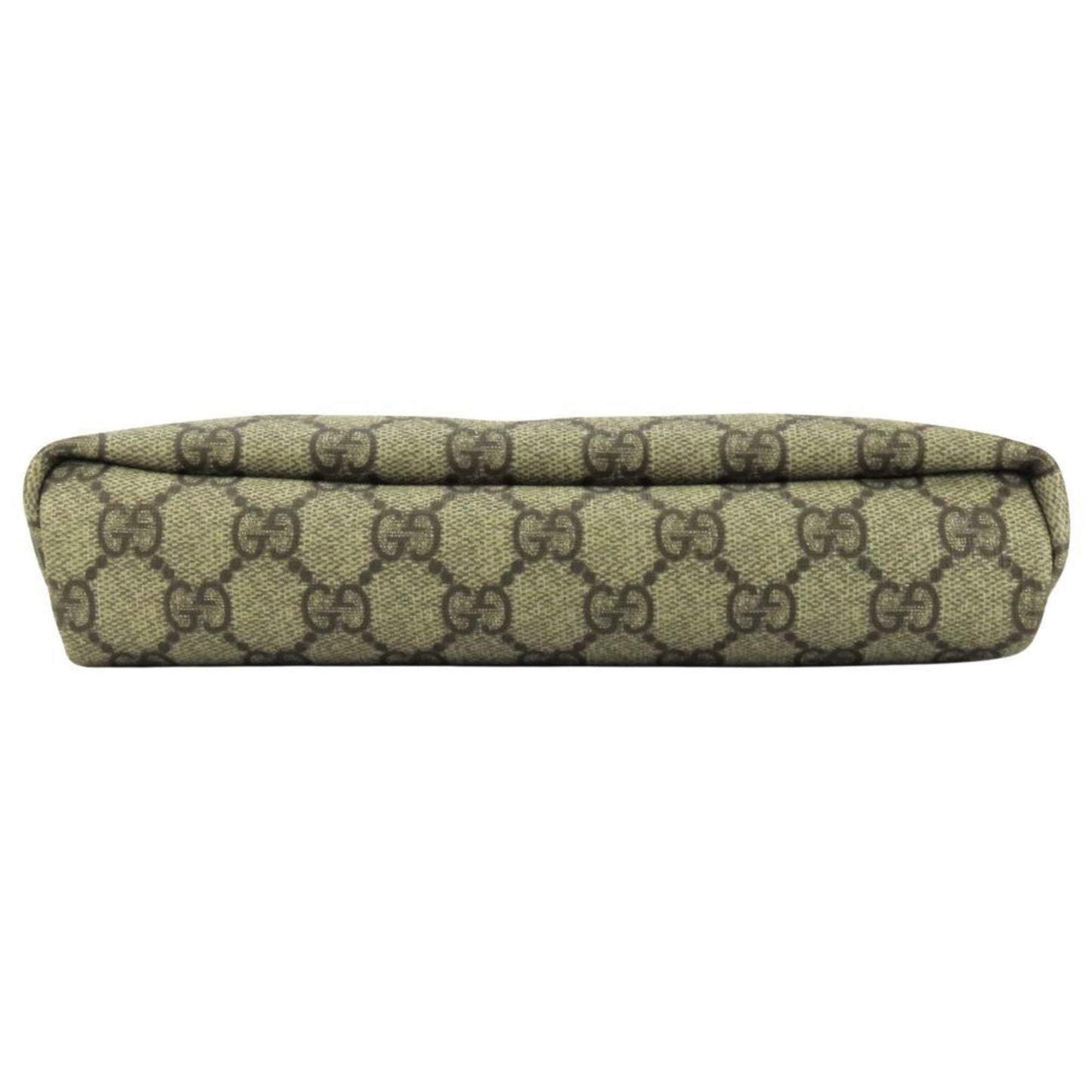 Gucci Beige Dark Brown Gg Supreme Leather Shoulder Bag