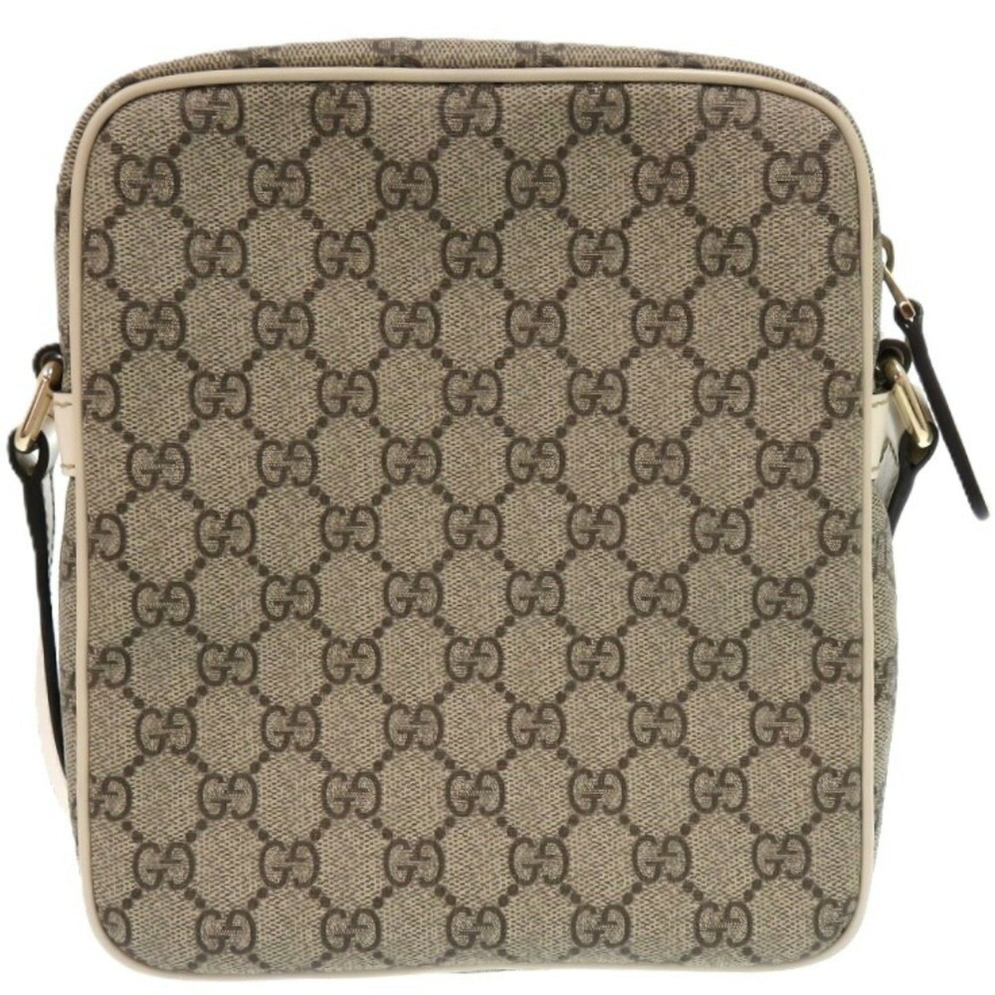 Gucci Brown Ivory Gg Supreme Pvc Shoulder Bag