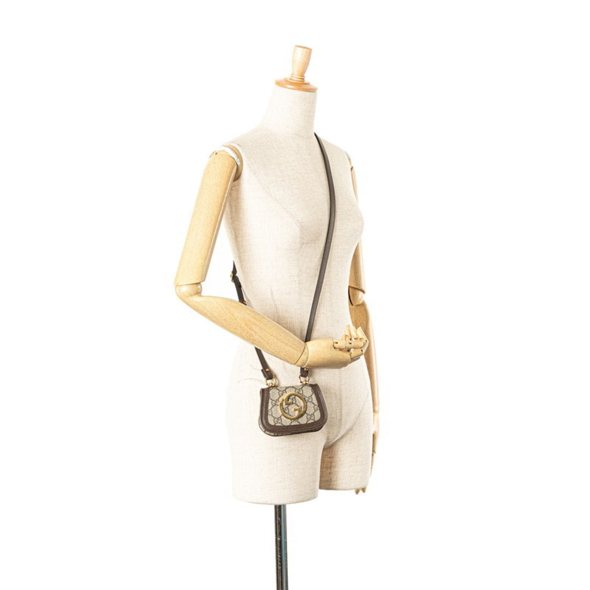 Gucci Brown Pvc Leather Shoulder Bag