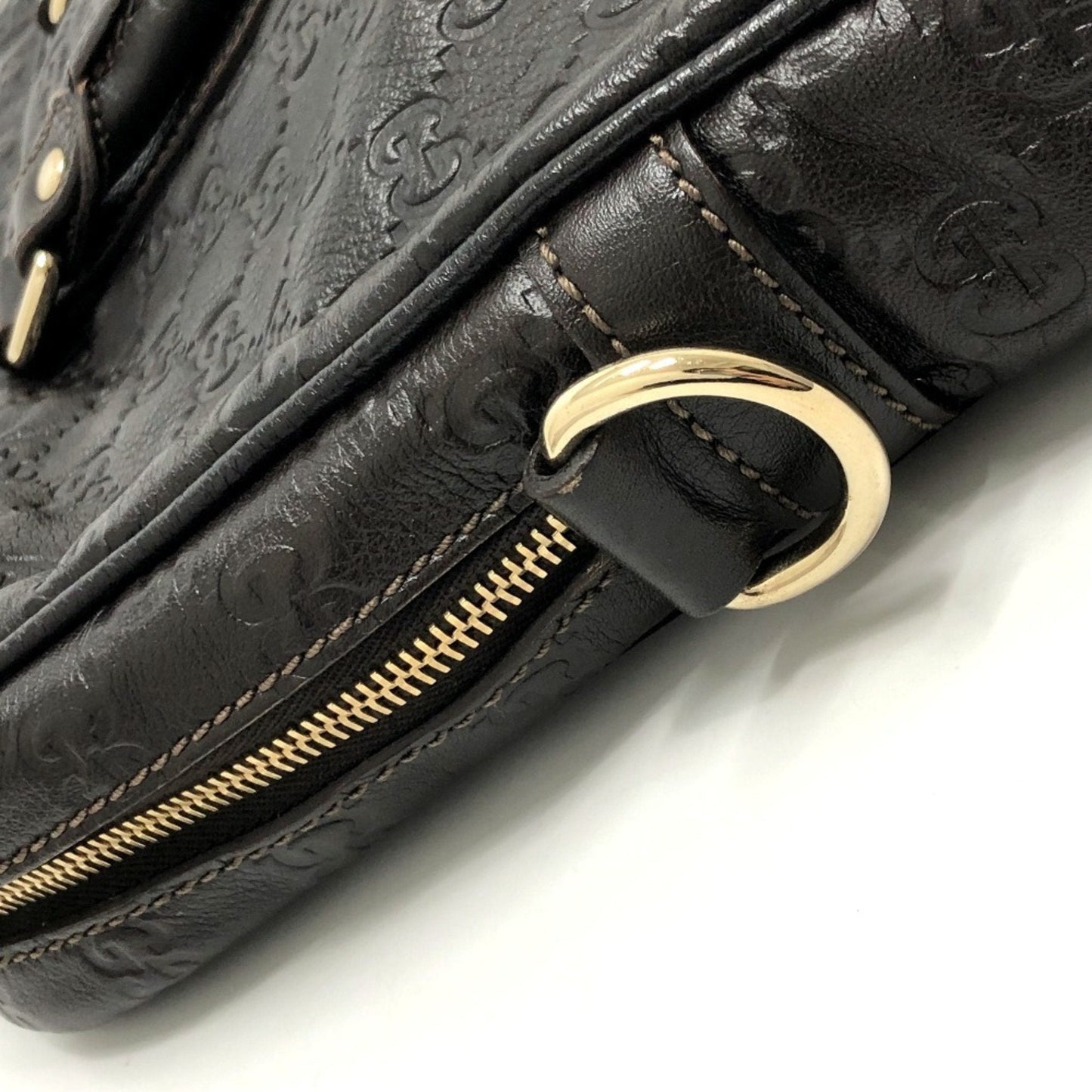 Gucci Brown Leather Briefcase Handbag